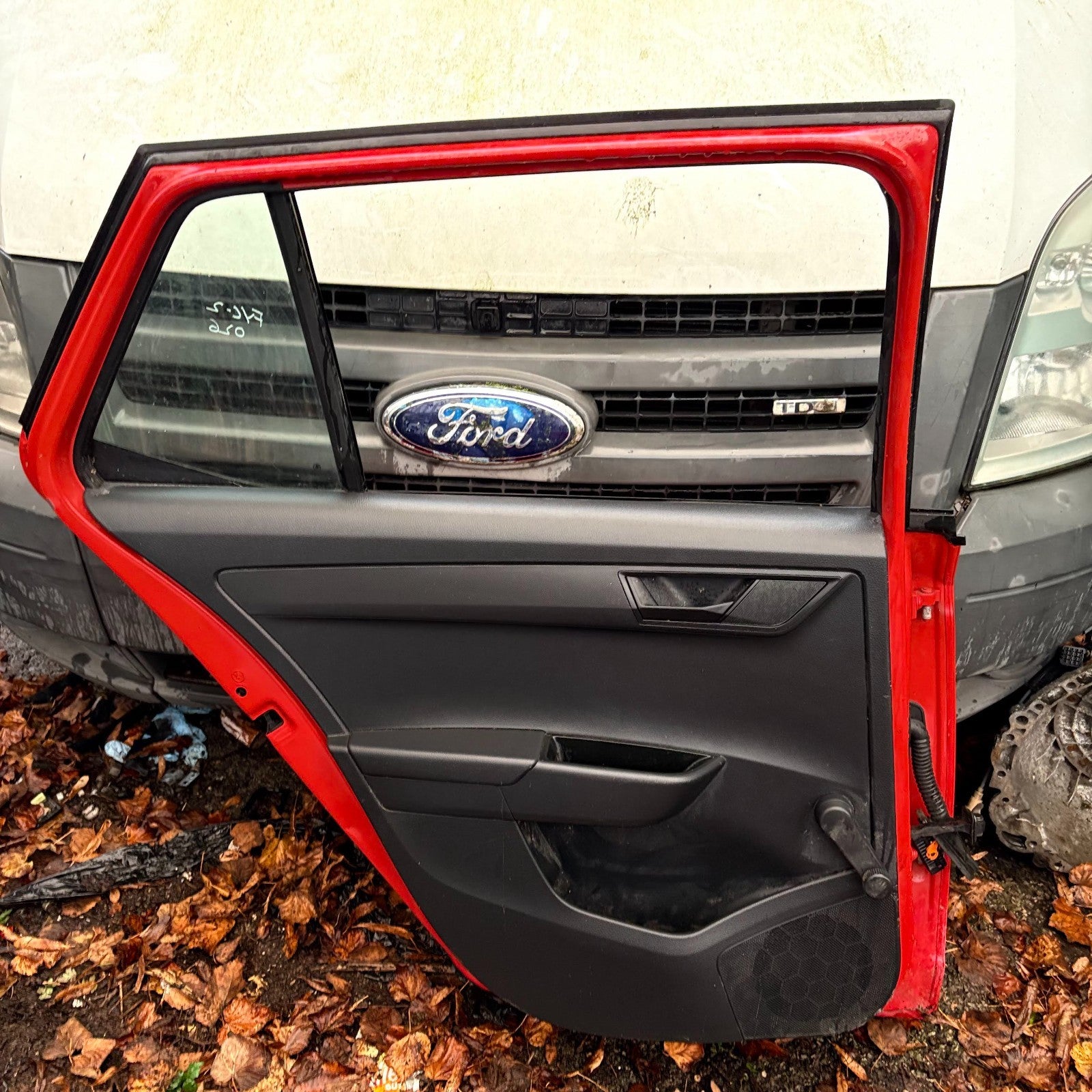 SKODA FABIA MK3 NJ 2014-2021 REAR LEFT N/S PASSENGER DOOR RED MANUAL 5DR