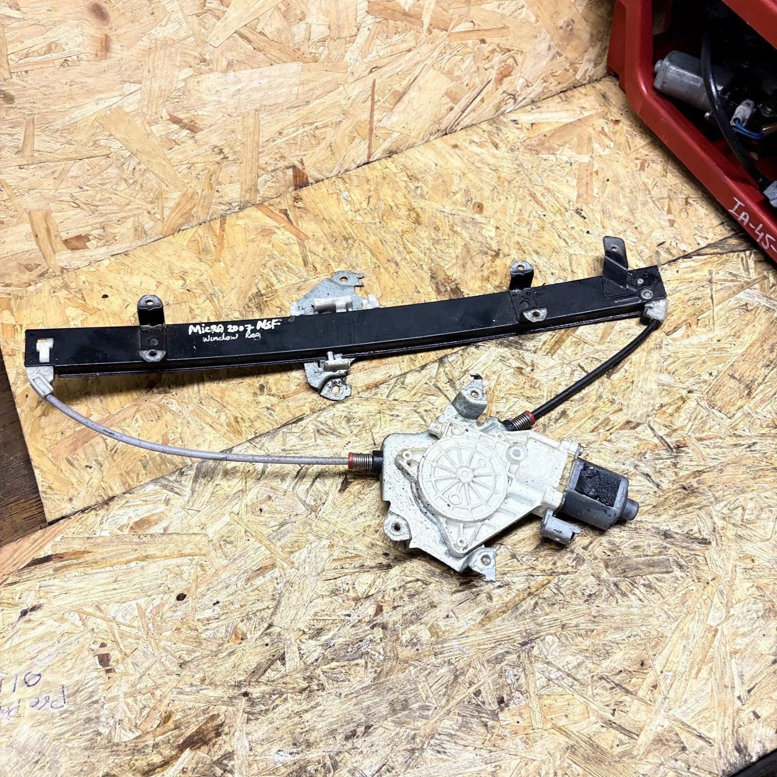 Window Motor Regulator Front Passenger Near Left NISSAN MICRA 2007