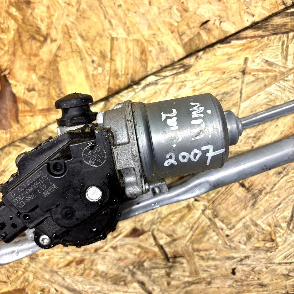 BMW Mini 2007 Front Wiper Motor & Arm Linkage Denso 7419788-03 Tested Part