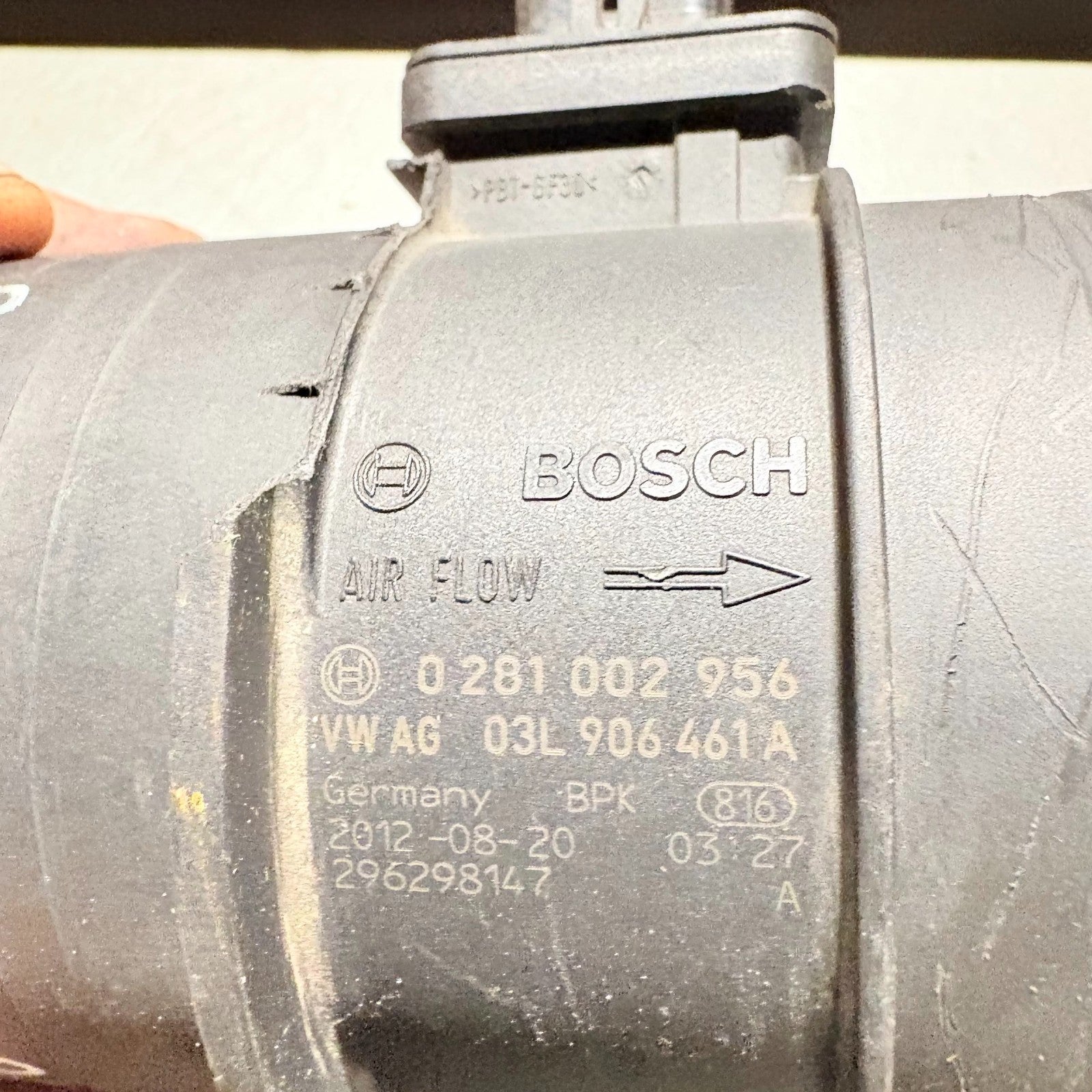 Audi A5 8T 08-17 2.0 TDI Bosch MAF Air Flow Meter Sensor 03L906461A