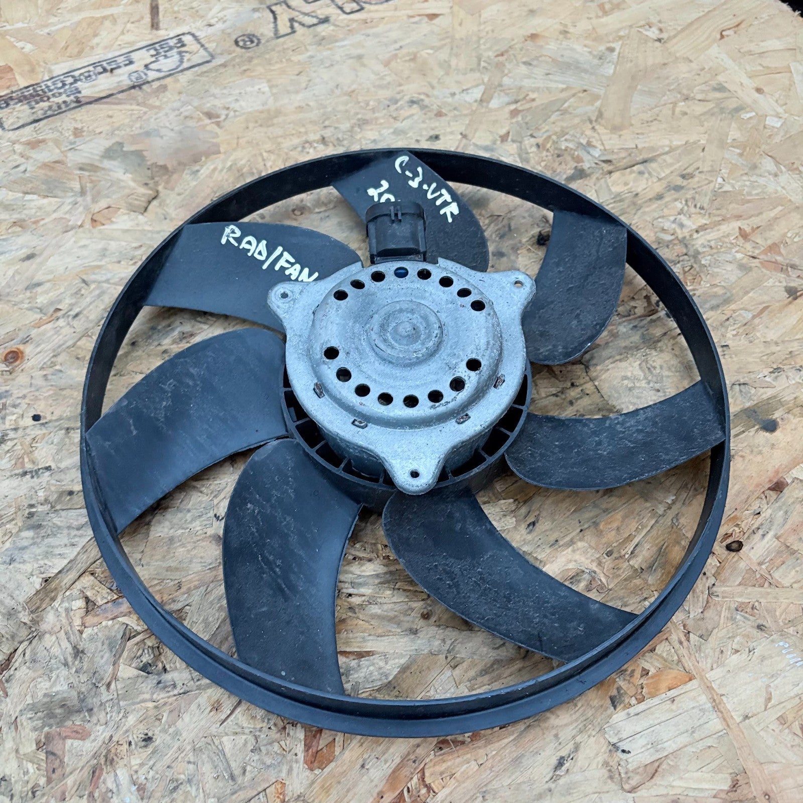 Citroen C3 2009-2013 Radiator Cooling Fan Motor & Blade 9682895680 7 Blade