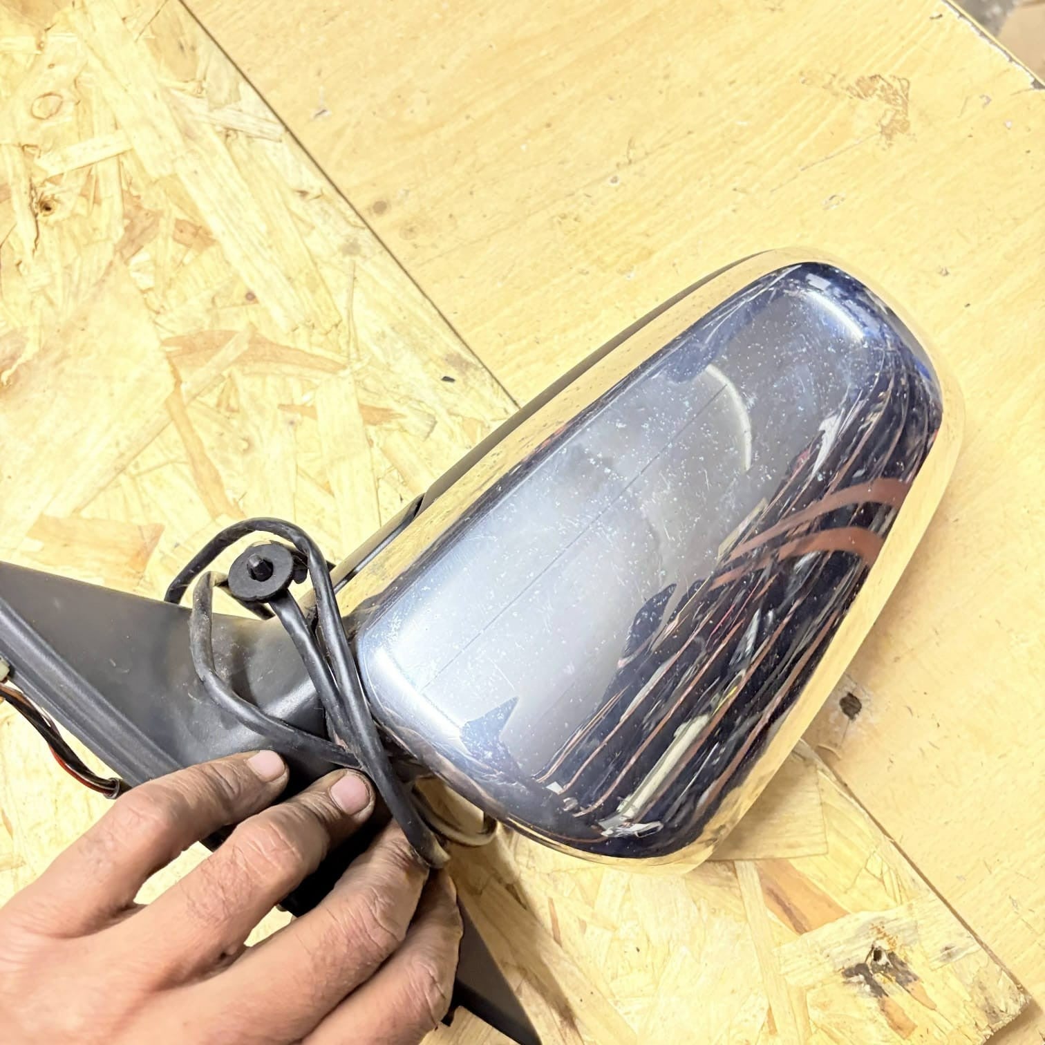 Audi A4 2009 RH Driver Offside Electric Door Wing Mirror Grey 10-Pin 010681