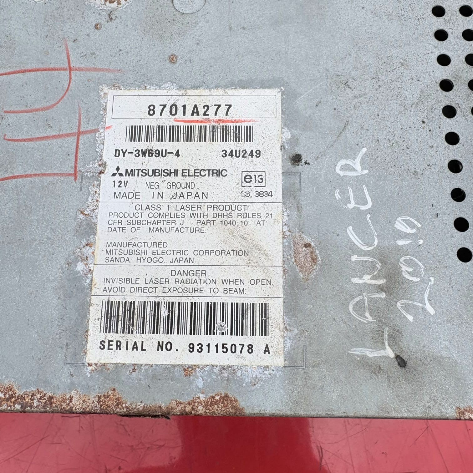 Mitsubishi Lancer 2008-2015 CX0/CY0 Media Player 8701A277
