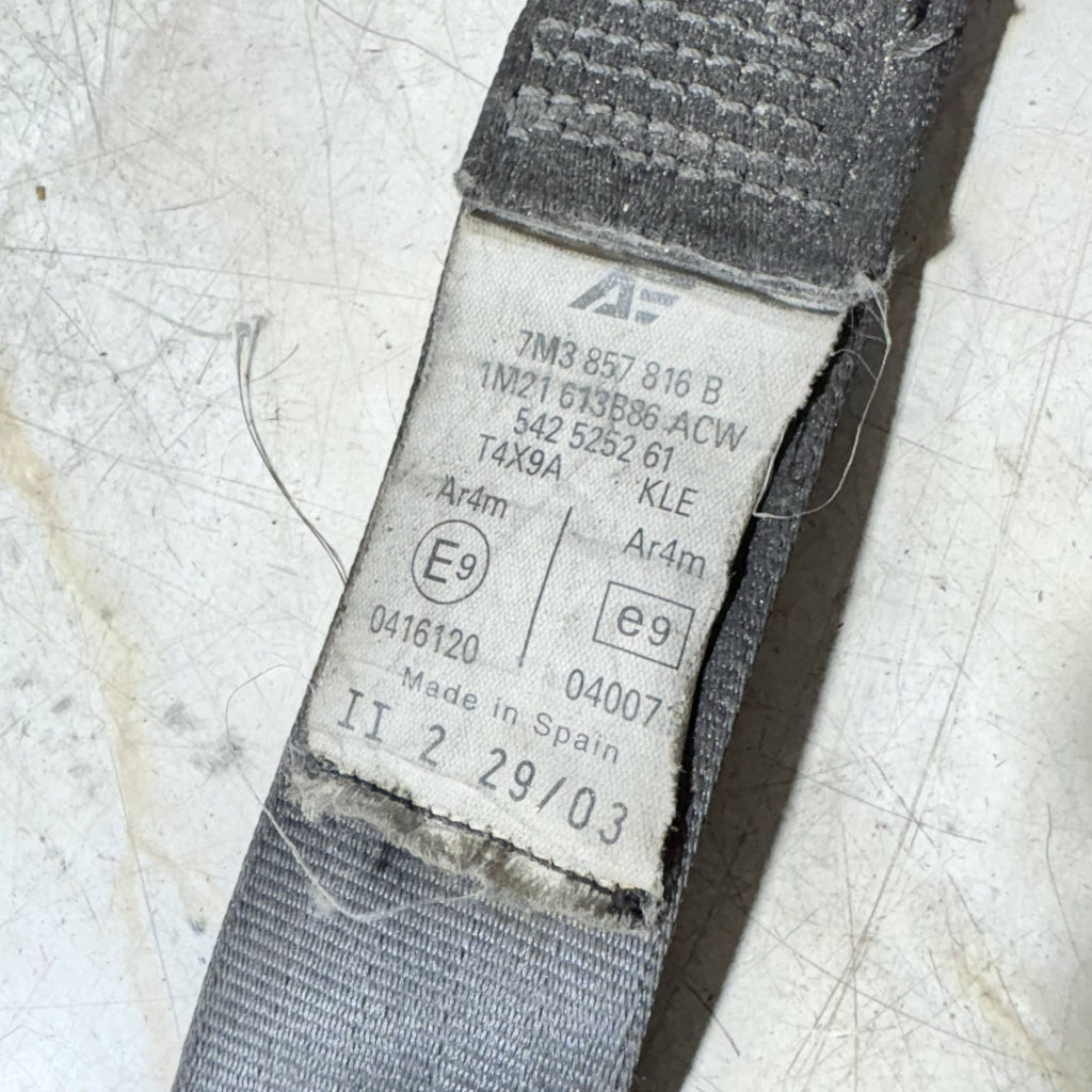 7m3857816b Seat Belt Strap Rear Right 1m21613b86acw 5425 DE562934-84