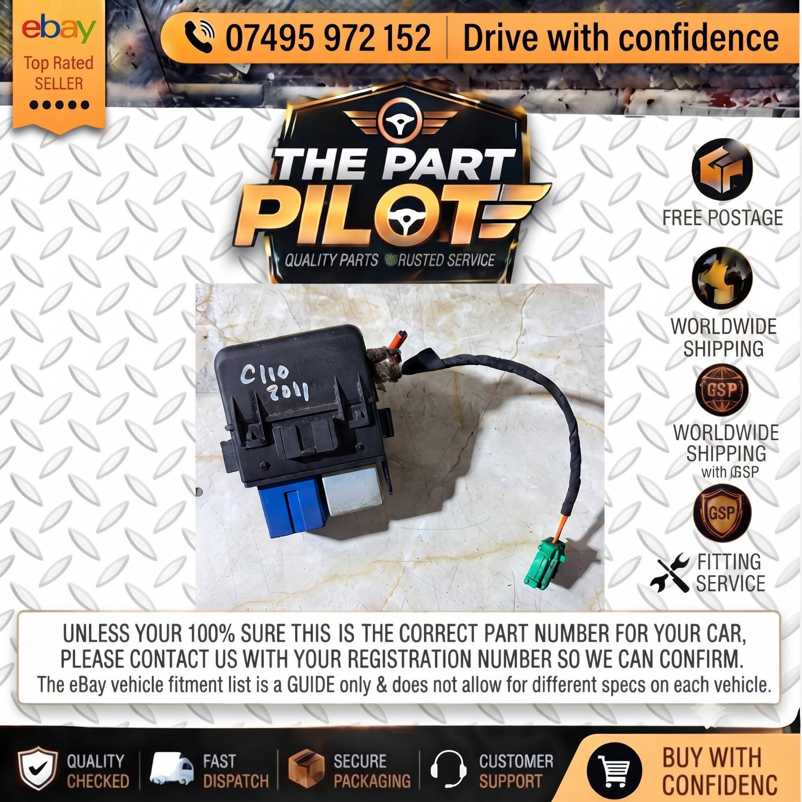 Renault Clio III MK3 2009-2012 Radiator Cooling Fan Relay Box 70A 35A