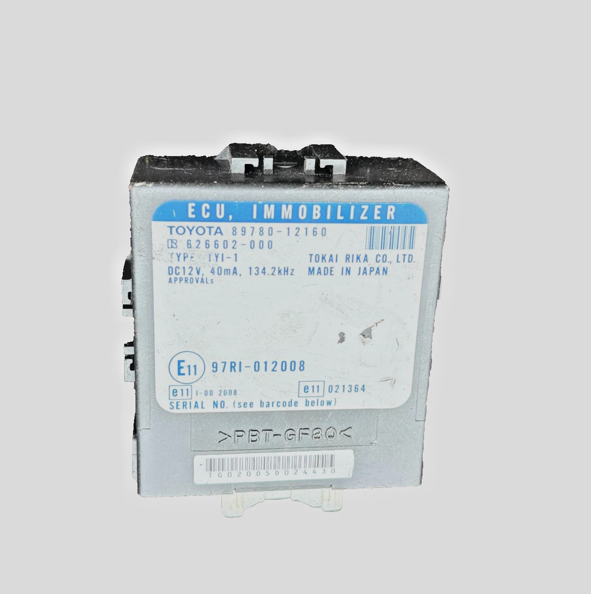 Toyota Corolla MK9 Immobiliser Control Module 2004-2007 89780-12160