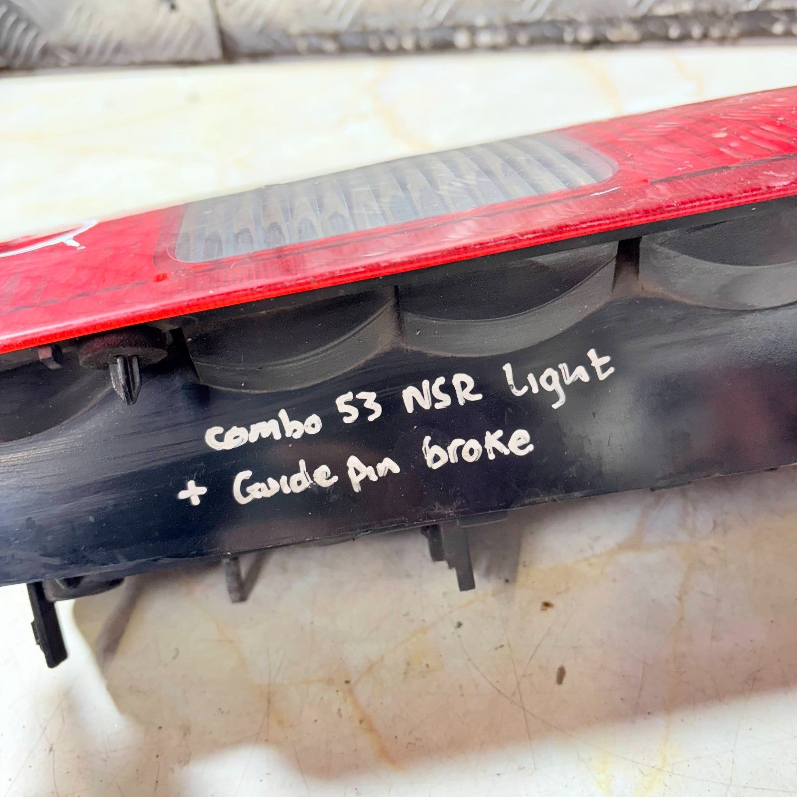 Vauxhall OPEL COMBO Rear Tail Light 18067680 Passenger Side Left