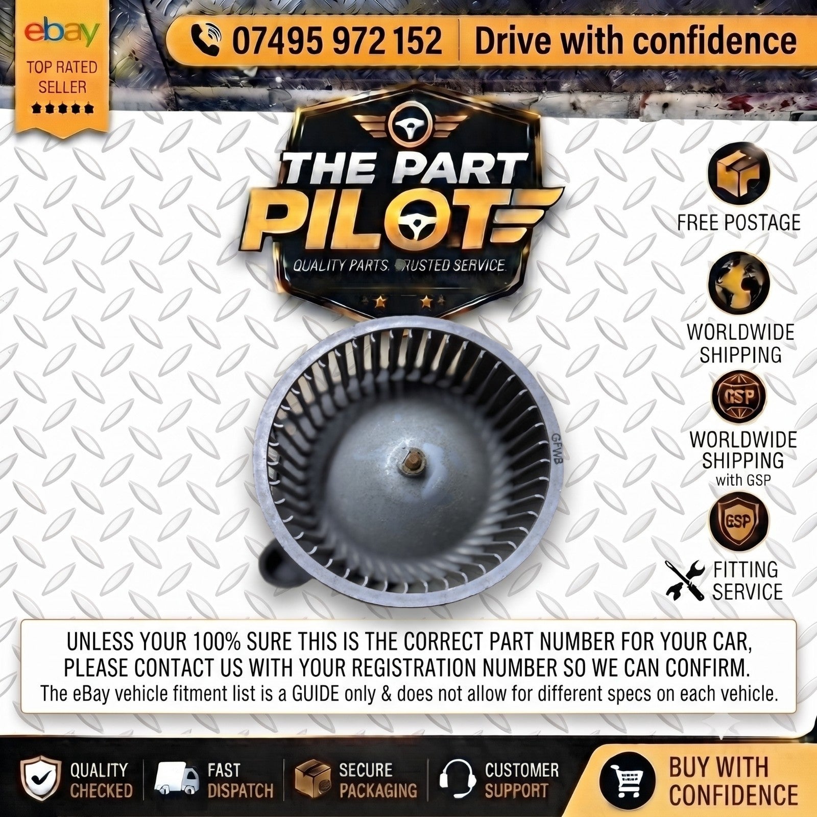 KIA PICANTO MK2 TA 2011-2017 HEATER CLIMATE CONTROL BLOWER MOTOR AC INTERIOR FAN