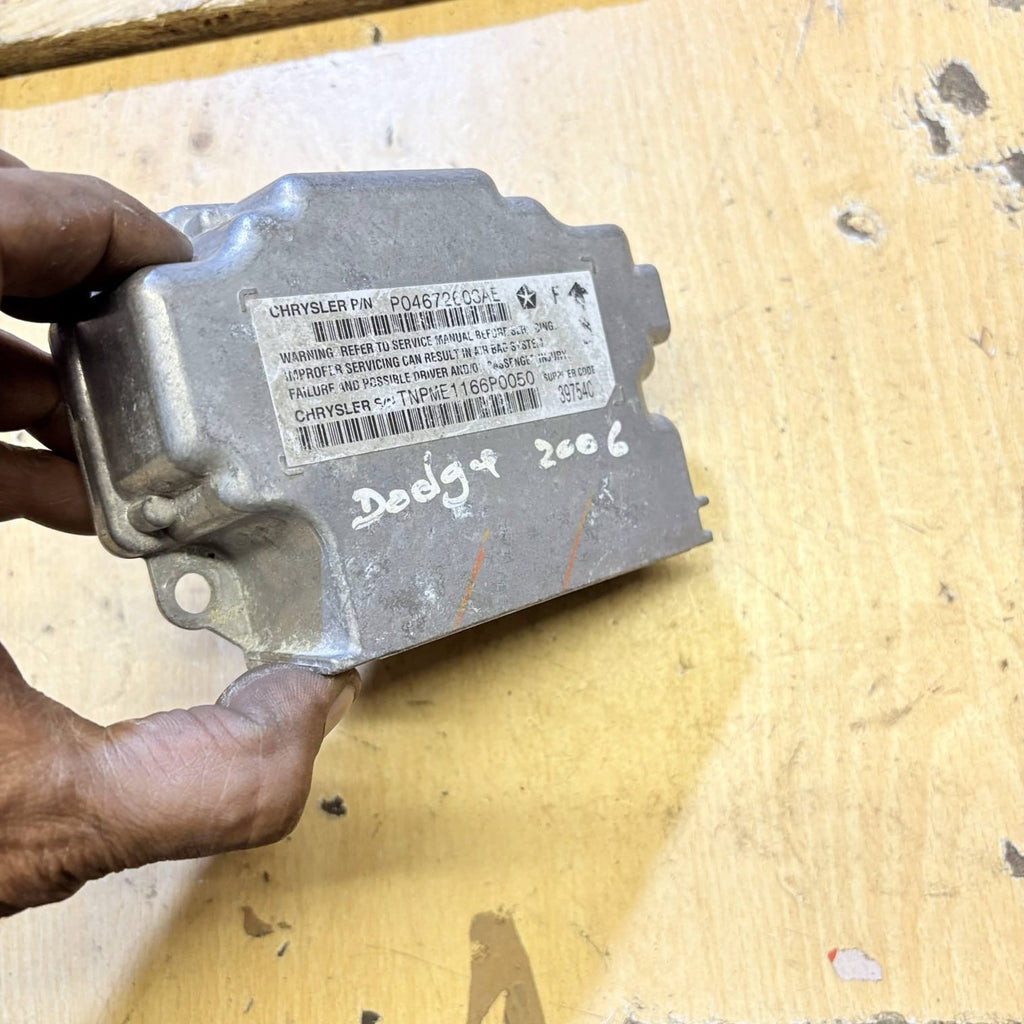 2006 DODGE CALIBER AIRBAG SRS MODULE ECU P04672603AE