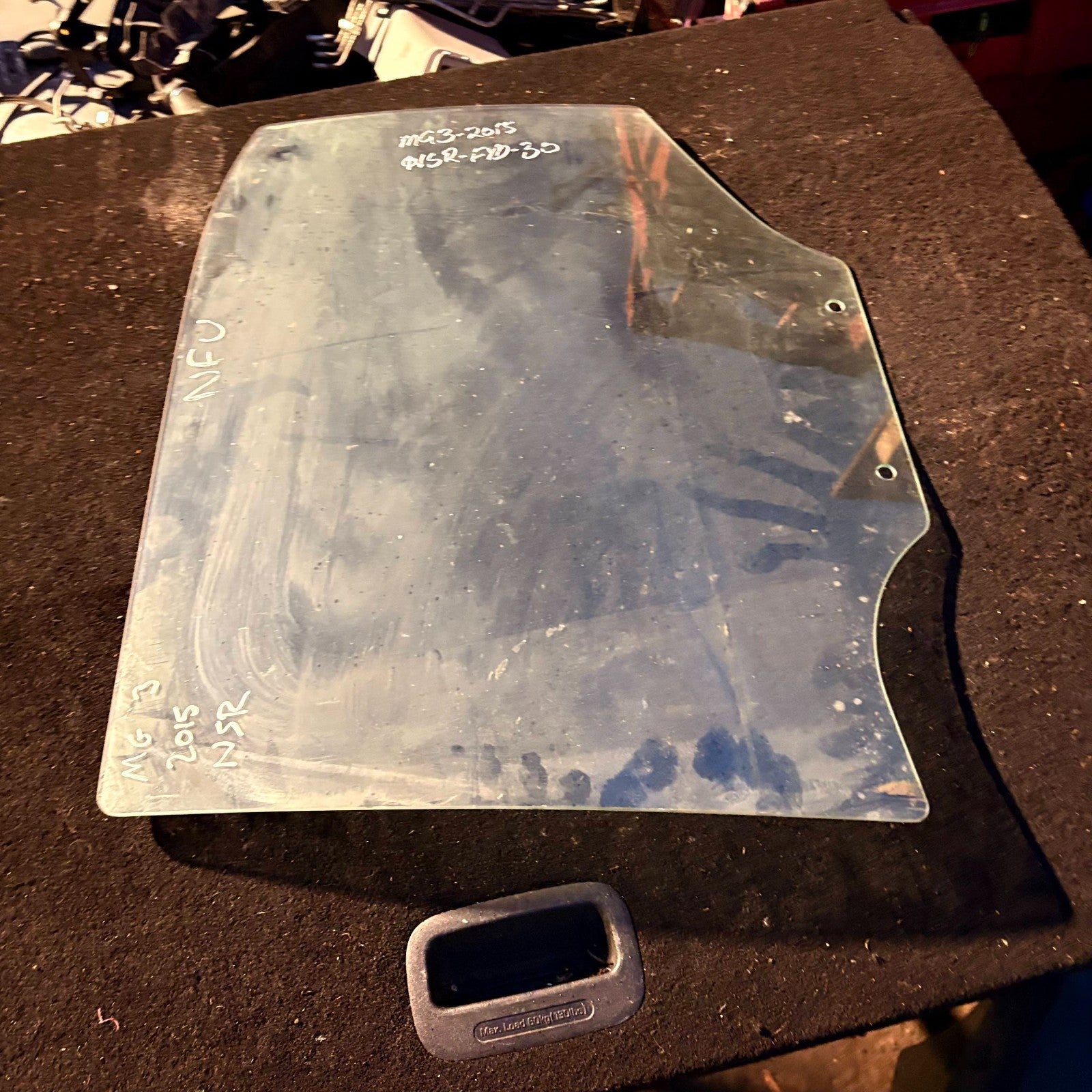 Mg Mg3 Left Passenger Nearside Rear Door Window Glass 43R-000054 2012-2024A