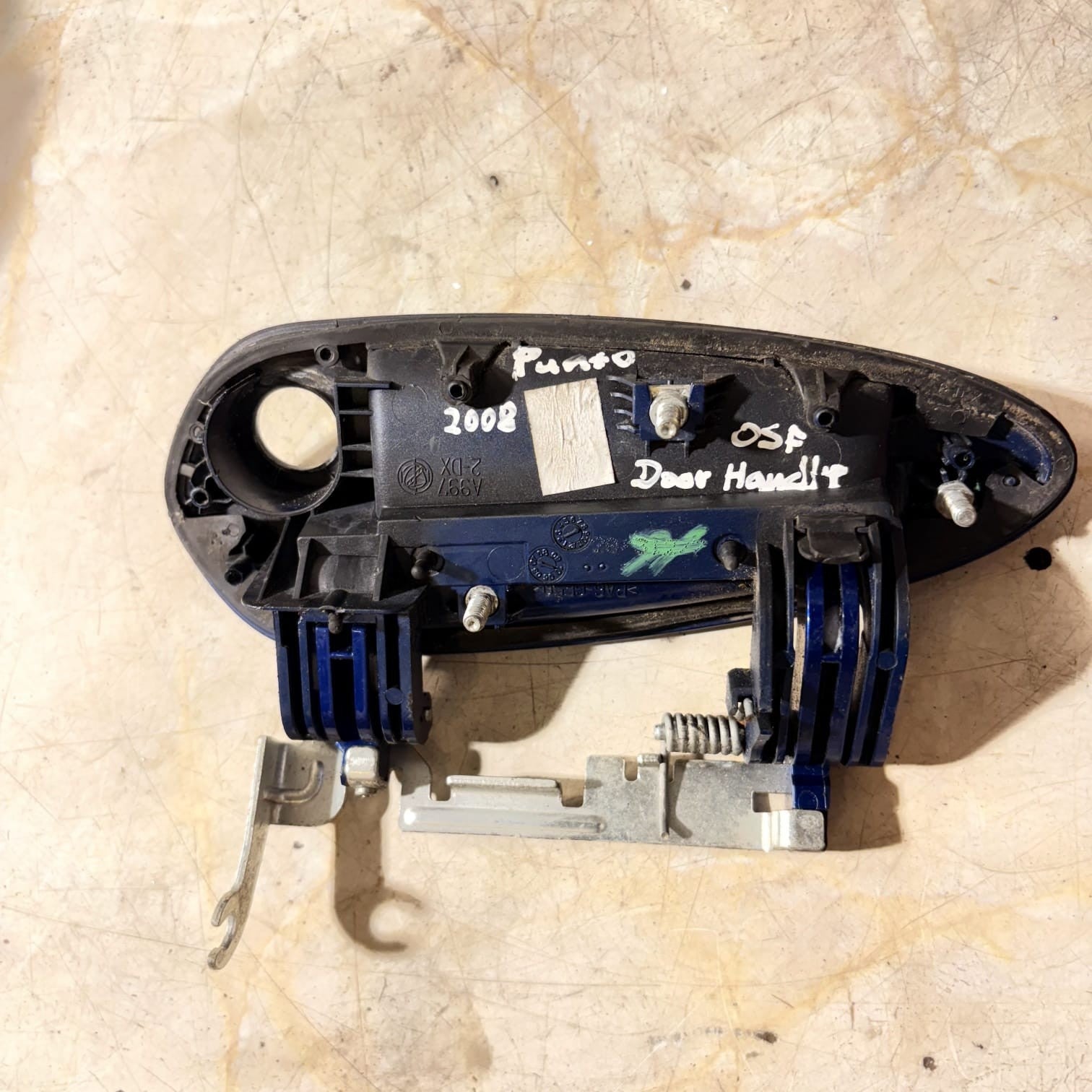 FIAT GRANDE PUNTO 2005-2012 FRONT RIGHT DRIVER EXTERIOR DOOR HANDLE OFFSIDE