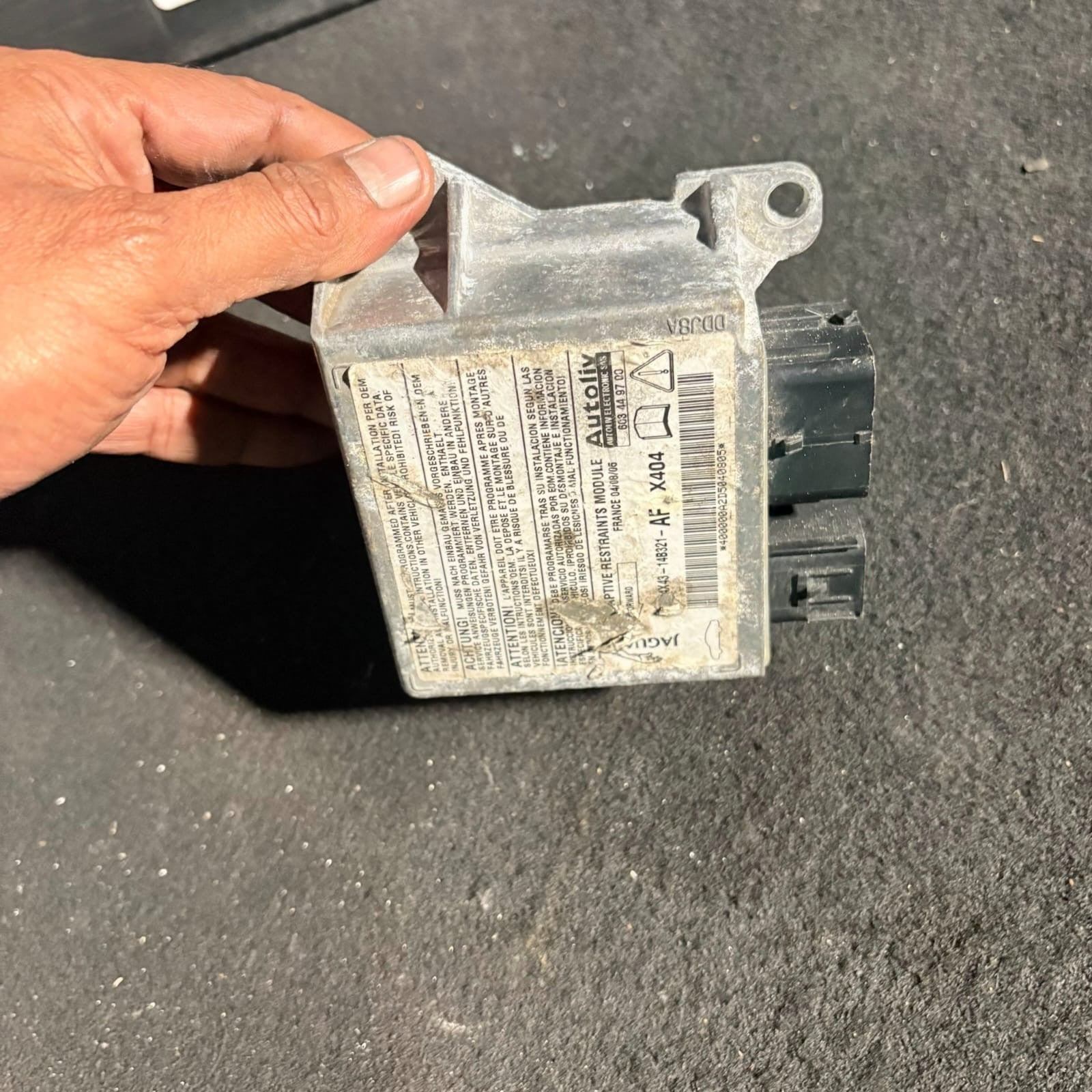 Jaguar X-Type X400 2001-2009 SRS Airbag Control Module 4X43-14B321-AF Autoliv