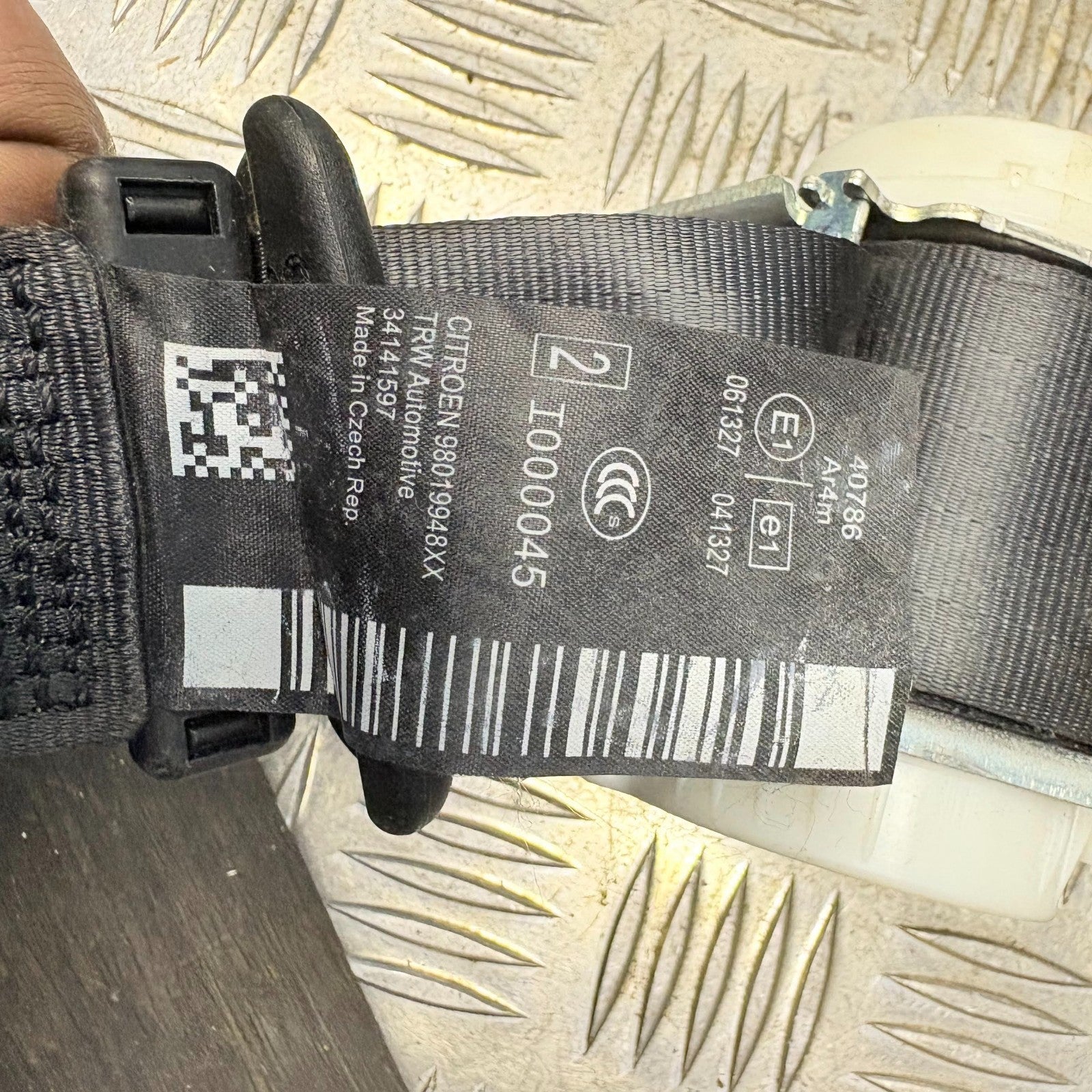 CITROËN DS3 Rear Right Seatbelt I000045