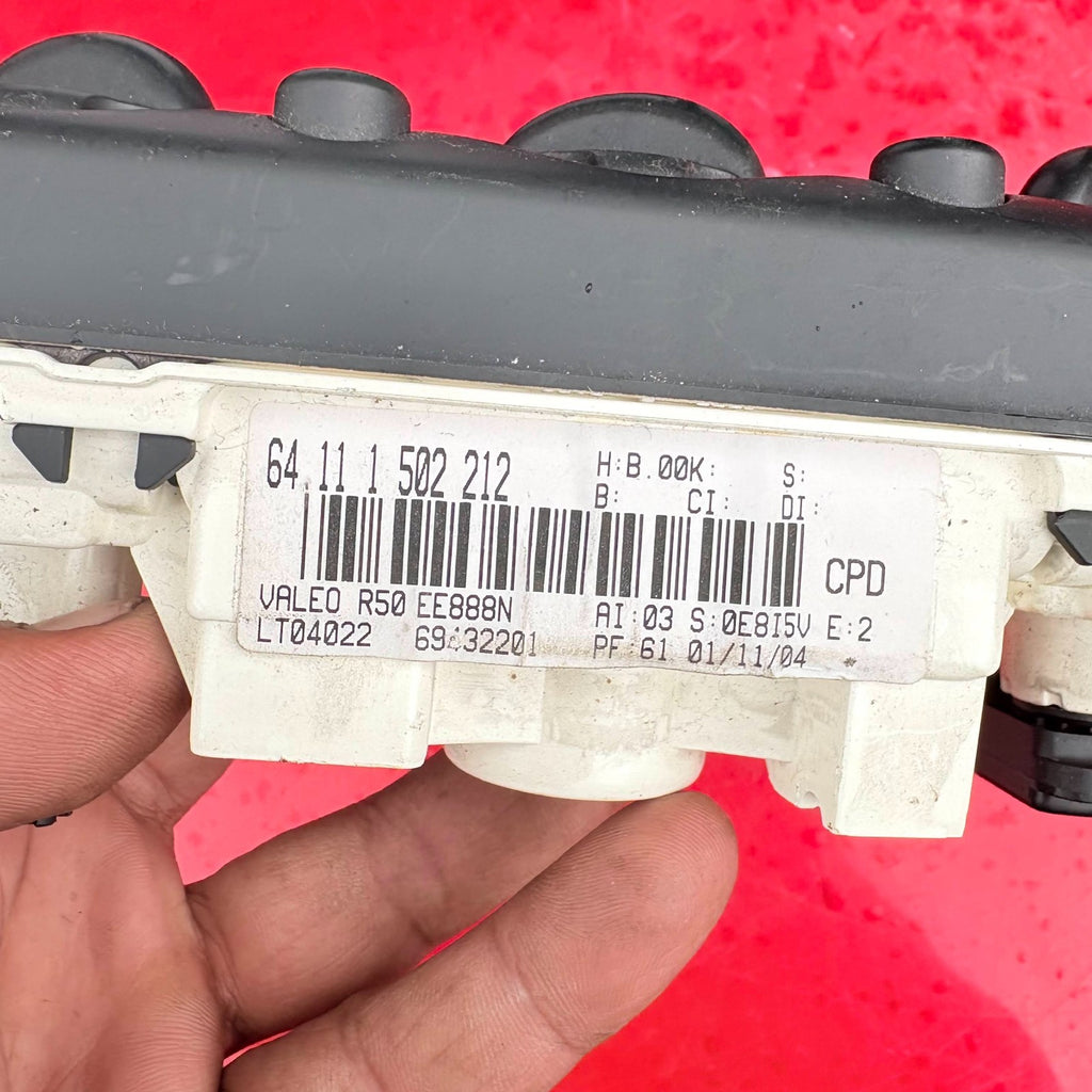 MINI COOPER 2001-2006 HEATER CONTROL PANEL 64111502212 64 11 1 502 212