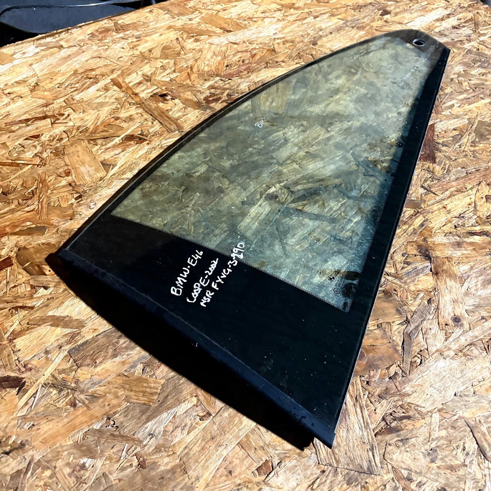 BMW E46 Coupe Passenger Rear Left Quarter Glass