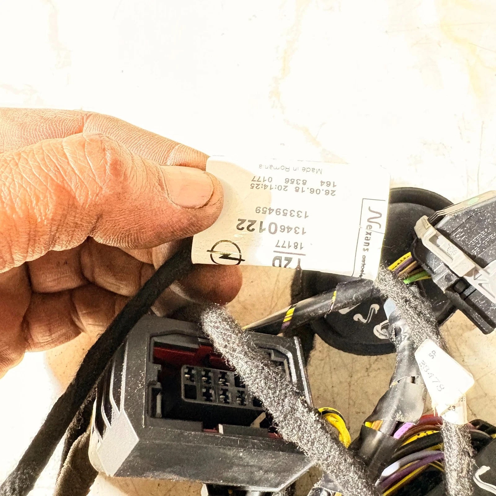 13359459 Vauxhall Corsa E 2014-2019 Door Card Wiring Loom Driver Right Side