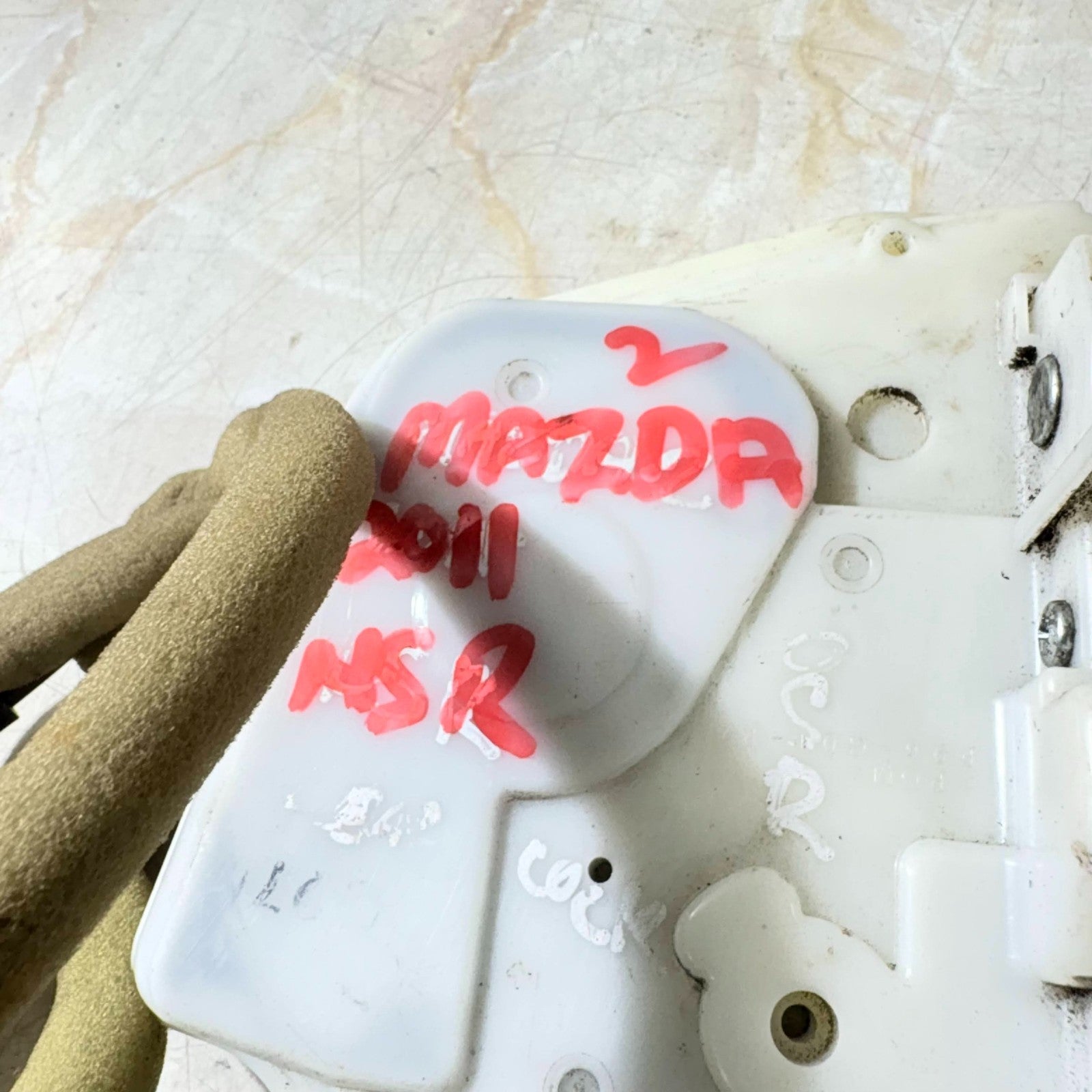 2011 MAZDA 2 PASSENGER REAR LEFT DOOR LOCK
