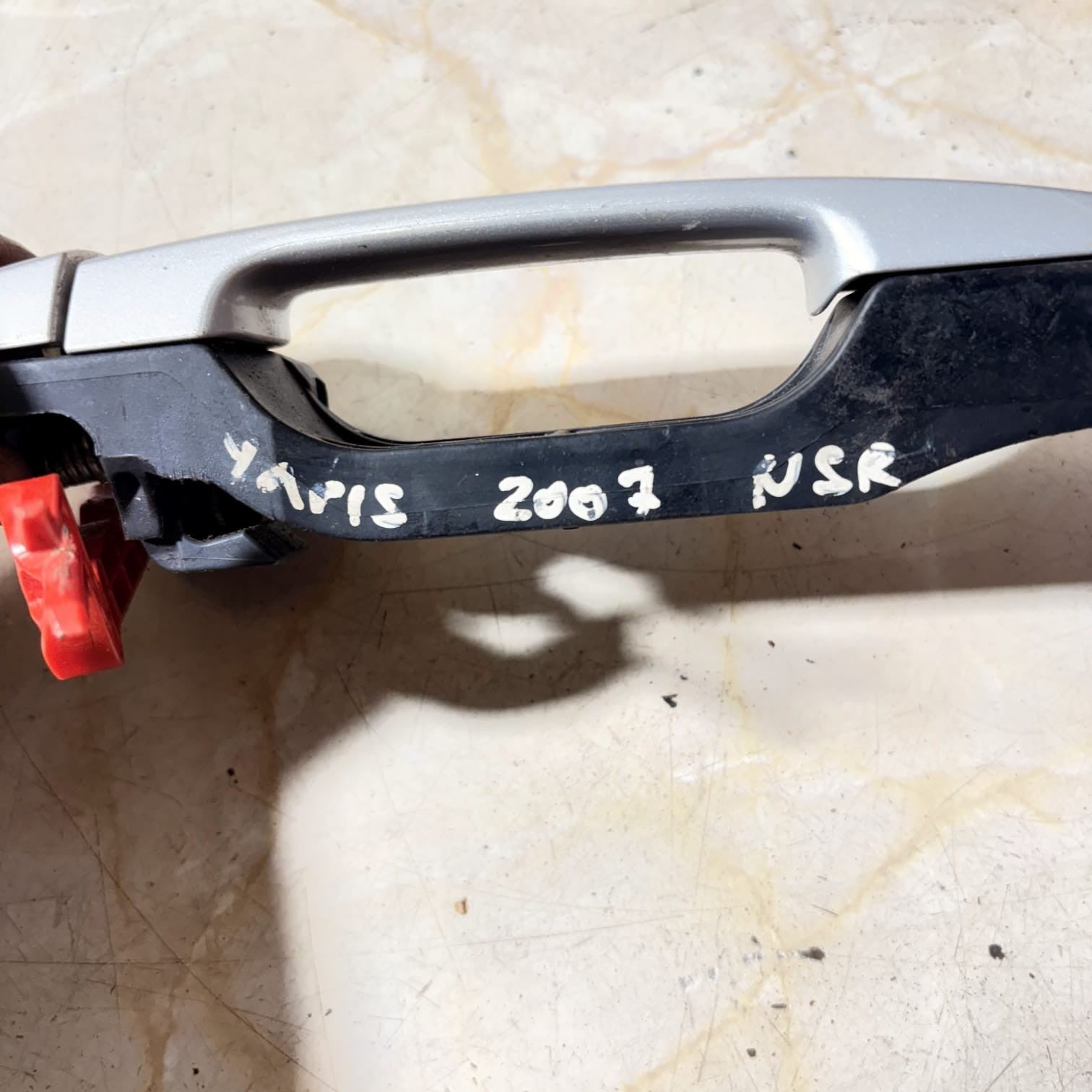 Toyota Yaris Mk2 2006-2011 5DR Rear Left NSR Exterior Door Handle Silver