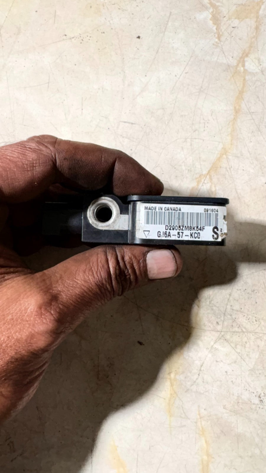 MAZDA RX8 SRS CRASH SIDE IMPACT SENSOR PASSENGER SIDE GJ6A-57-KCO