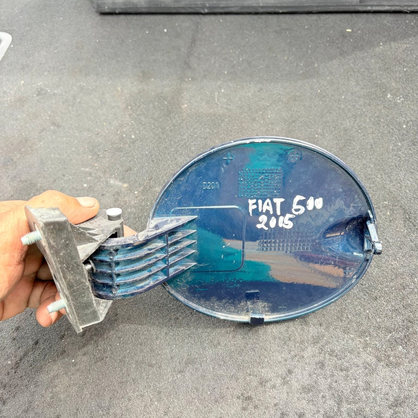Fiat 500 (312) 2015 Fuel Filler Flap/Fuel Door Blue