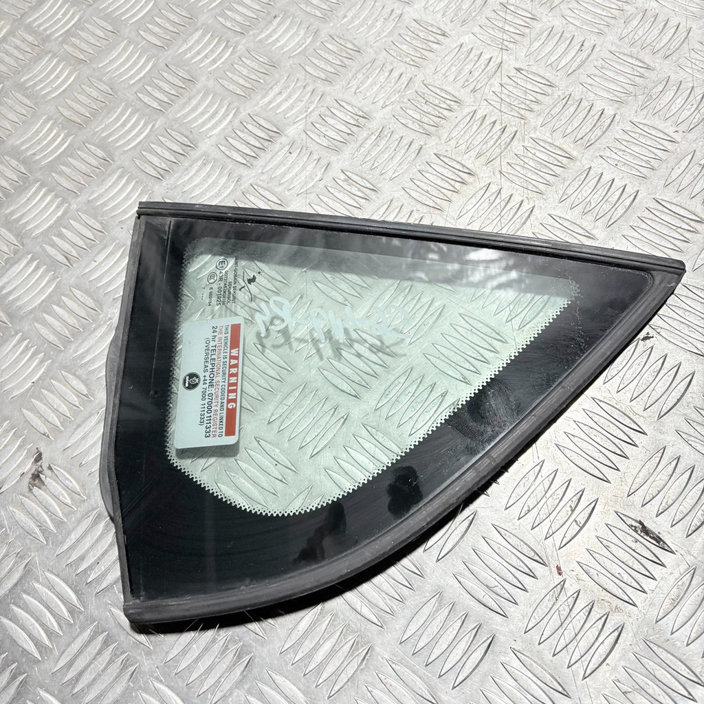SAAB 2008 LEFT REAR PASSENGER NEARSIDE QUARTER WINDOW