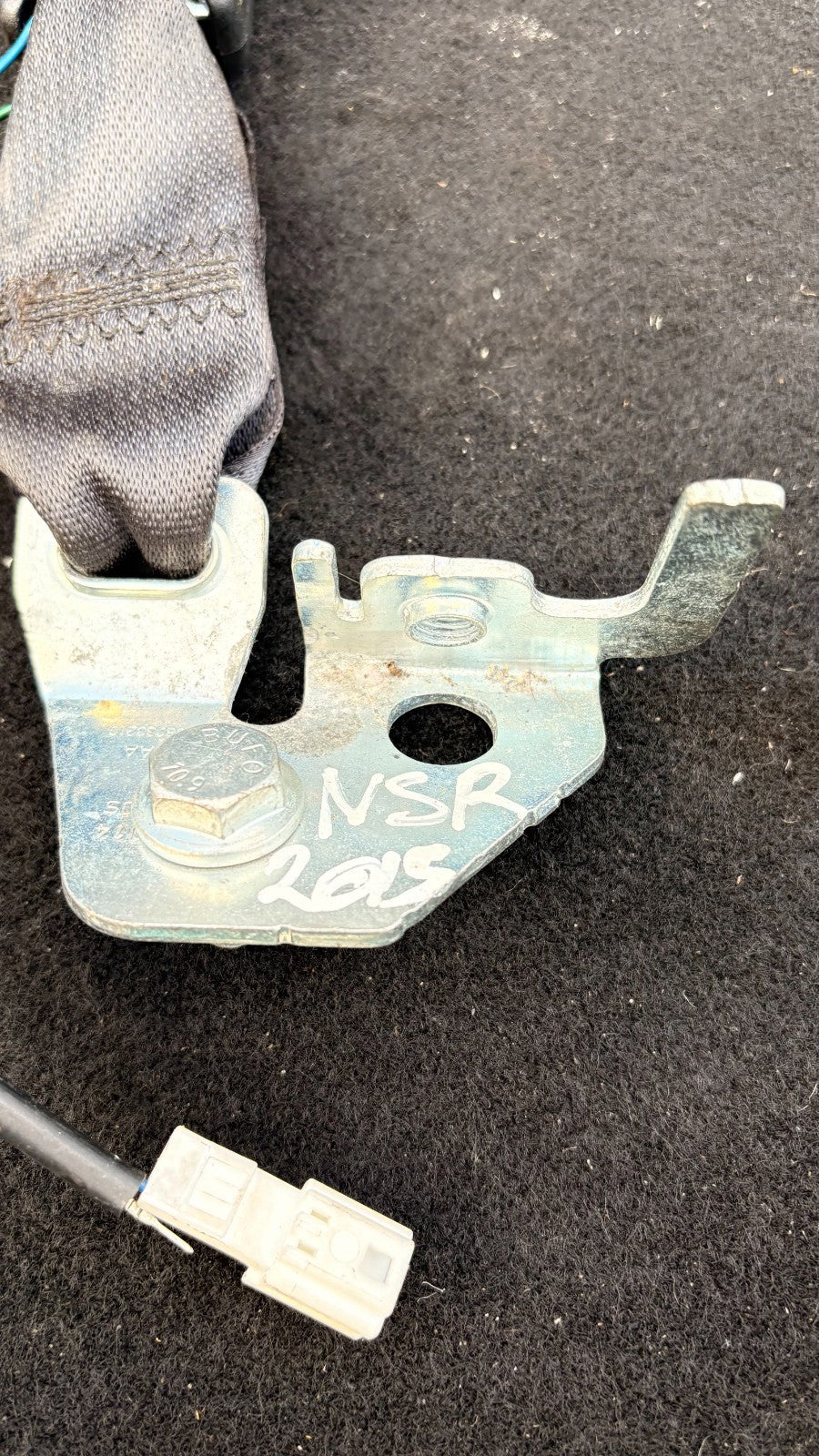 NISSAN QASHQAI J11 2015 SEAT BELT BUCKLE REAR LEFT PASSENGER SIDE 308333210