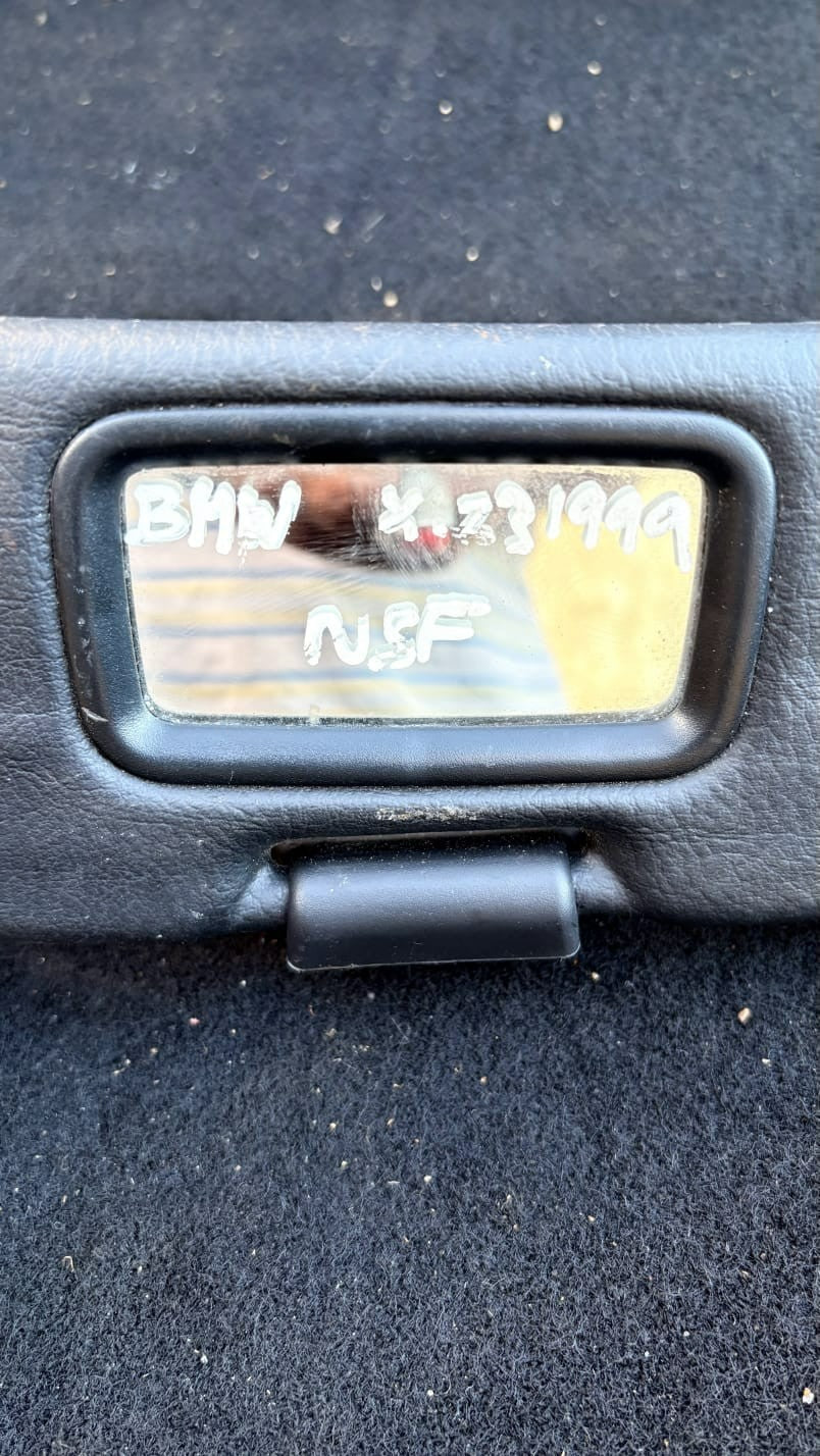 BMW Z3 OS Driver Side Sun Visor Black 10081010 1999