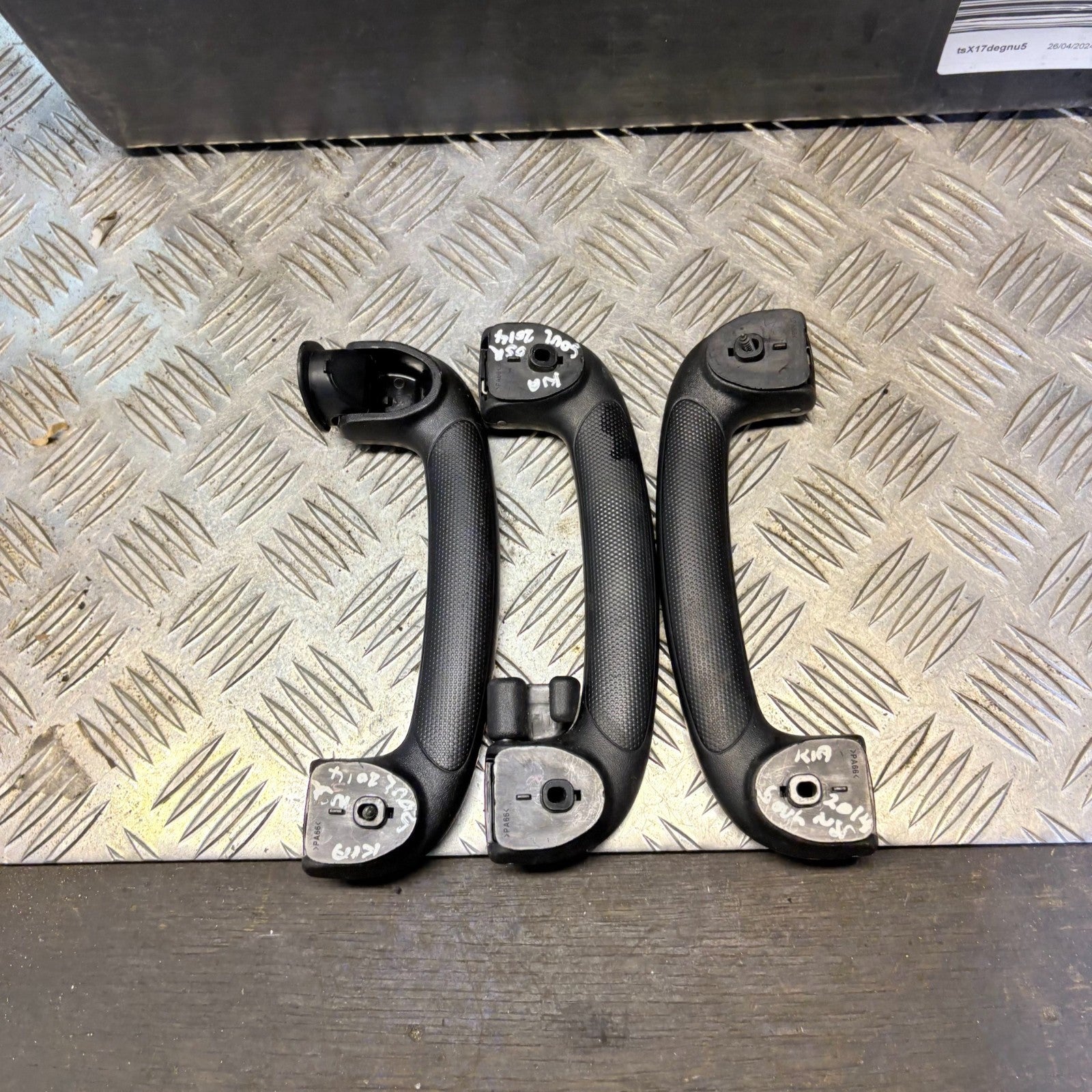 3PC Right Rear Driver Offside Ceiling Grab Handle 2014-2019 Kia Soul