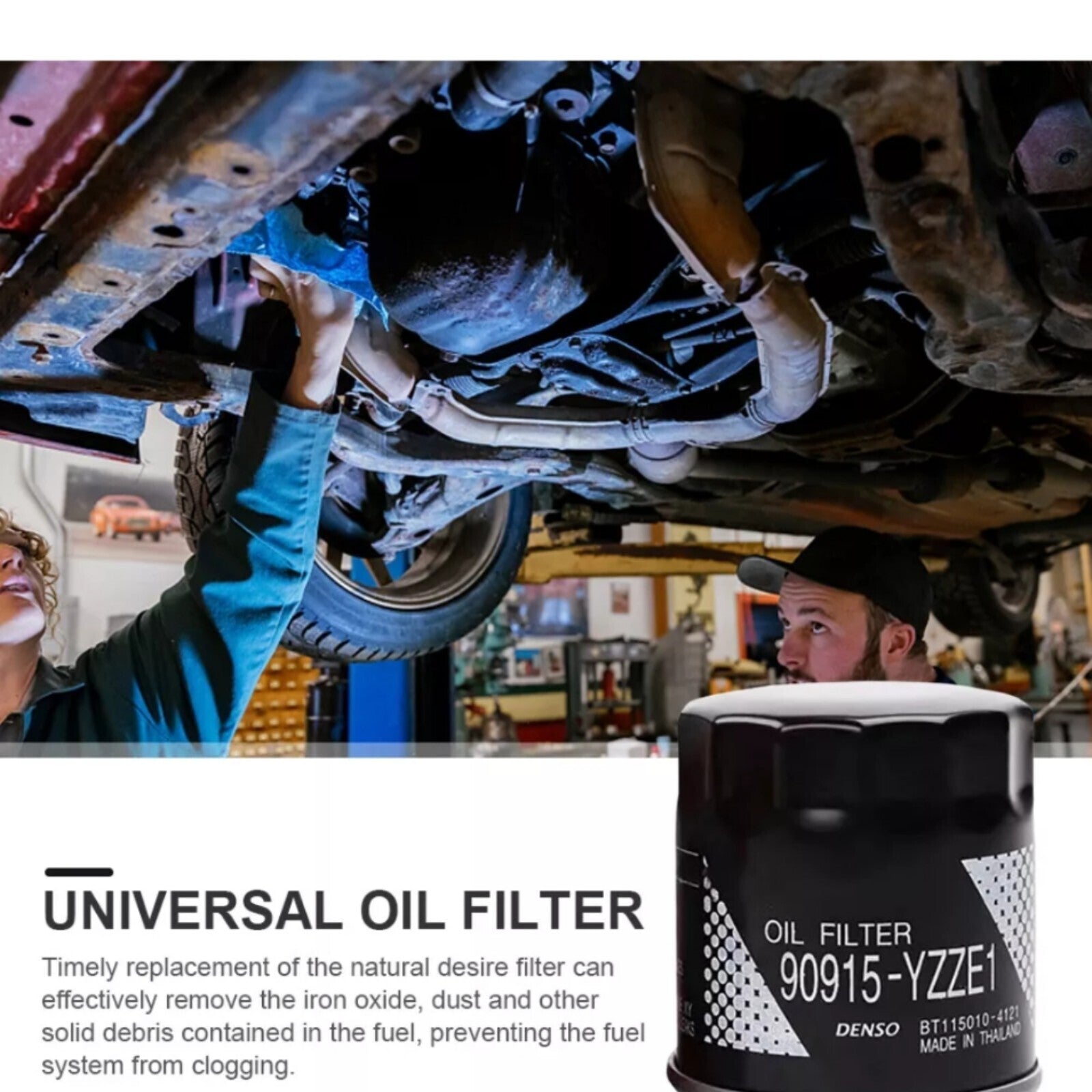 Engine Oil Filter 90915-YZZE1 Toyota Aygo 1.0 1KR-FE 2005-2023 Peugeot 107 C1