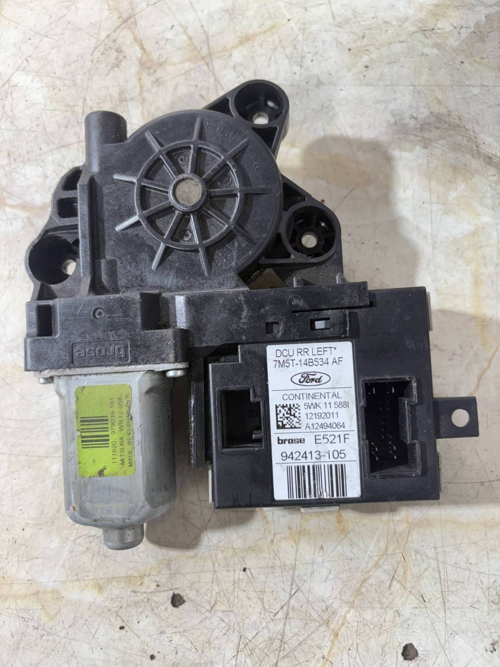 Ford Kuga Mk1 2008-2012 Rear Left Window Motor Module 7M5T-14B534-AF