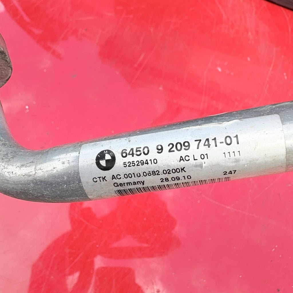BMW 123D 2010 AIR CON PIPE A/C HOSE 52529410