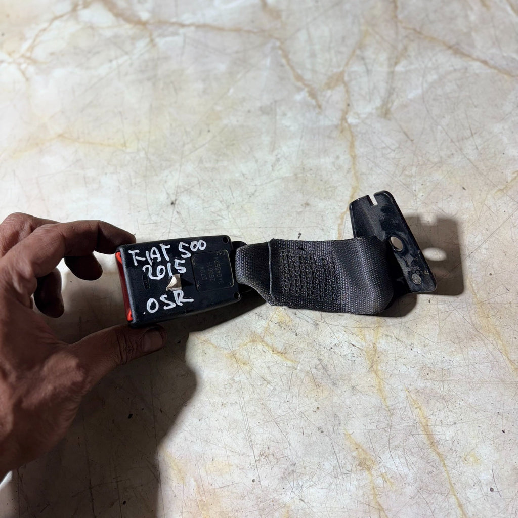 FIAT 500 (07-15) OSR SEAT BELT STALK BUCKLE-DRIVER RIGHT REAR 34045524