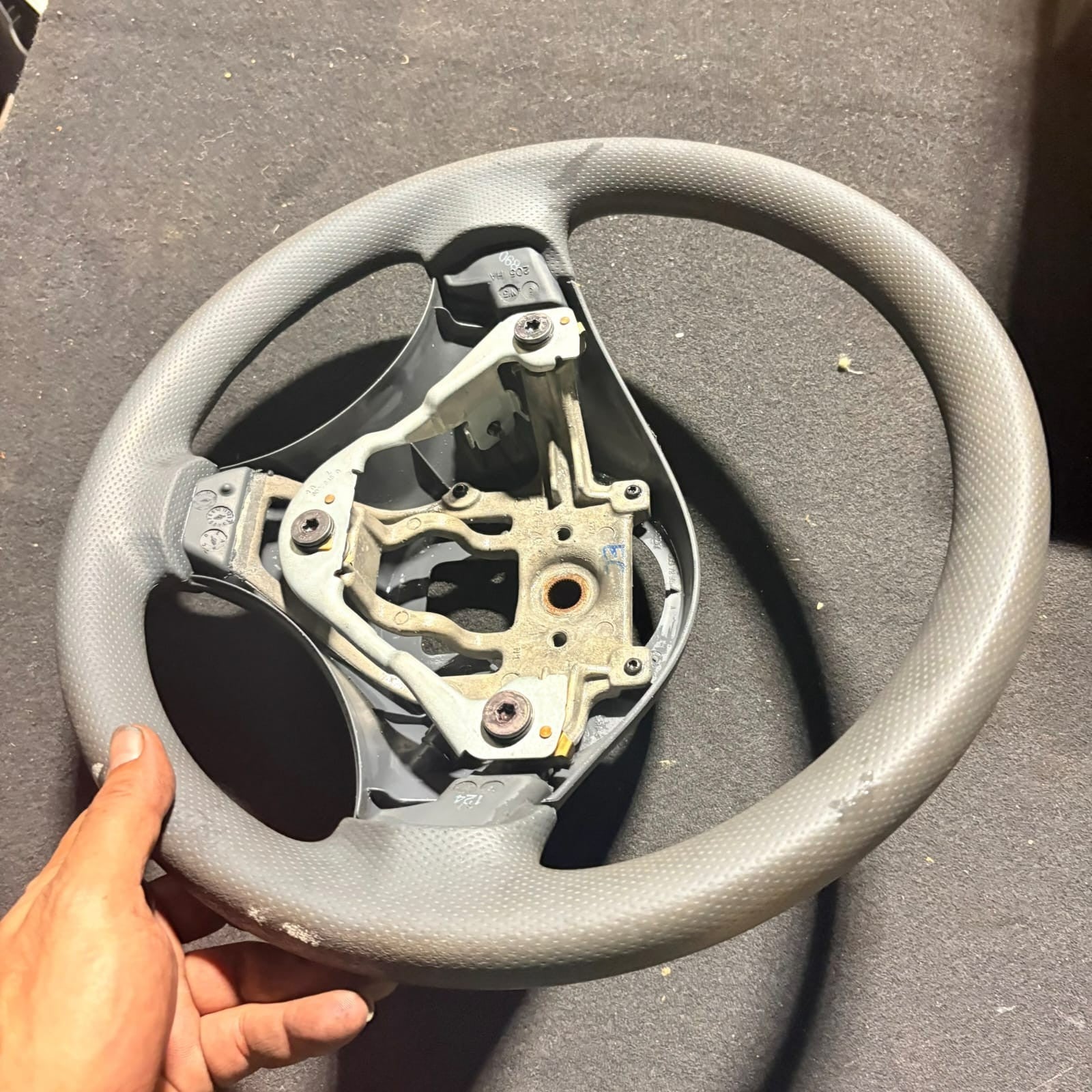 Smart Forfour W454 2004-2006 Mitsubishi Colt Z30 Steering Wheel Grey 60276447C