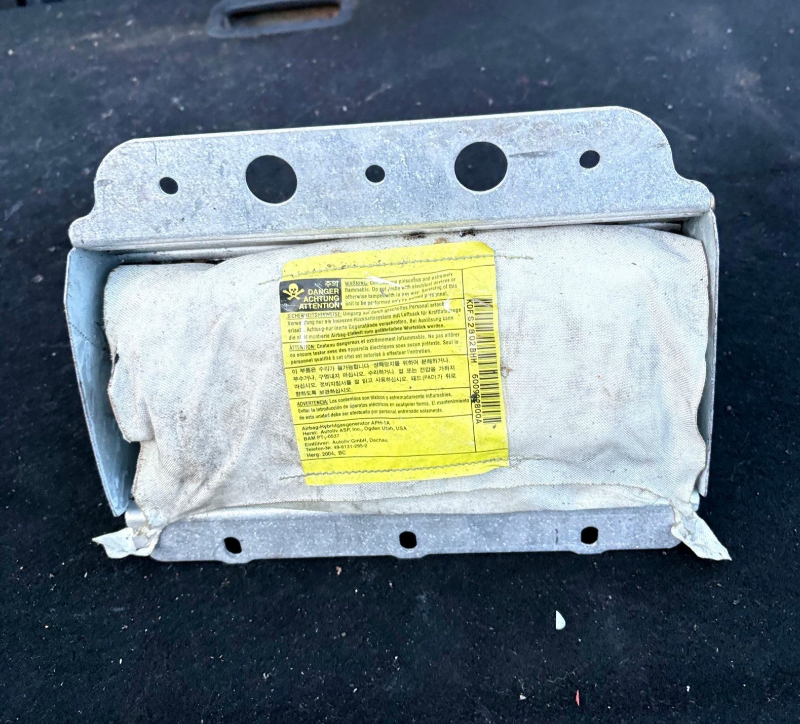 2003-2009 Kia Sorento JC Dashboard Airbag Front Passenger Left Side 56920-3E000