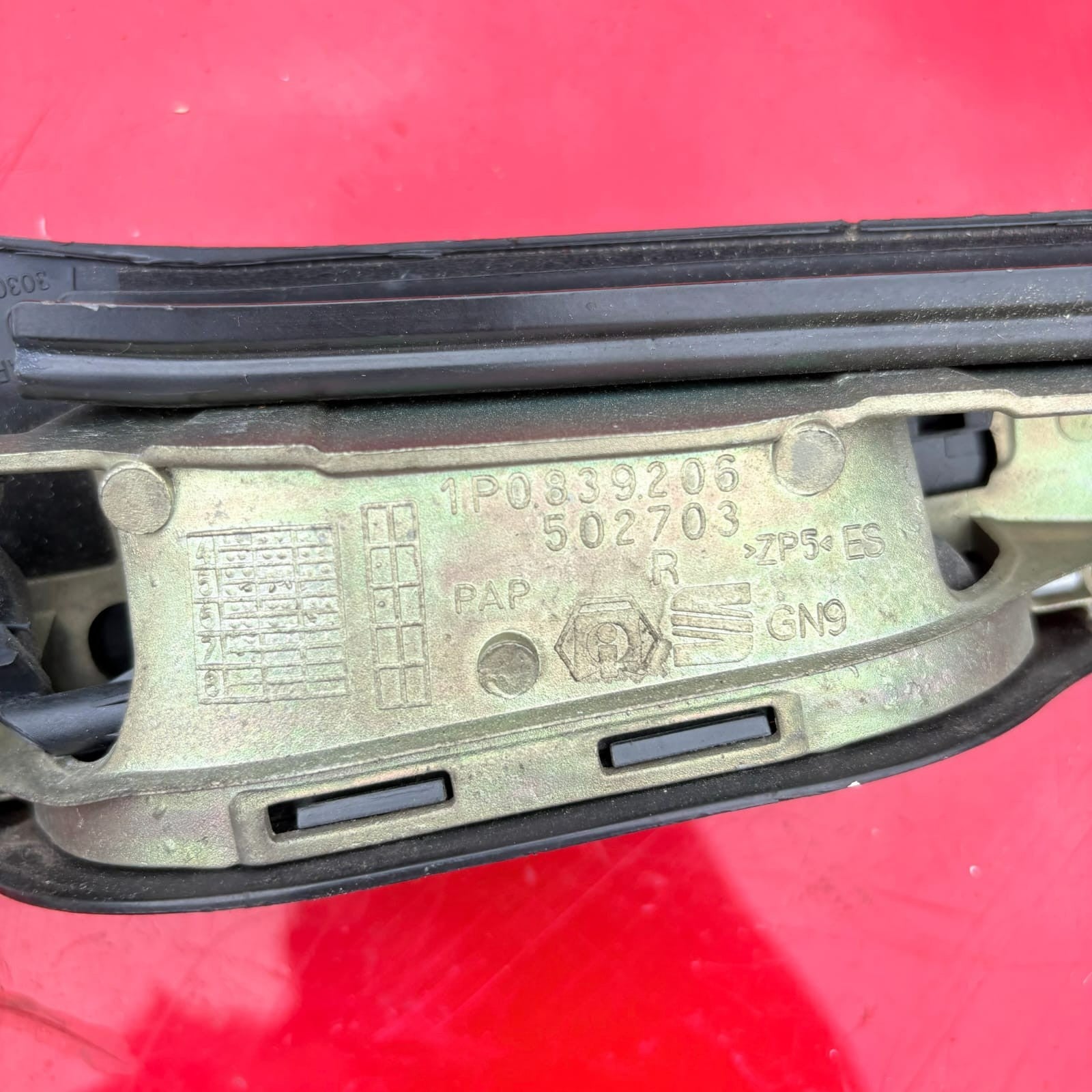 SEAT Leon FR Mk2 2005-2012 Rear Right Exterior Door Handle 1P0839206