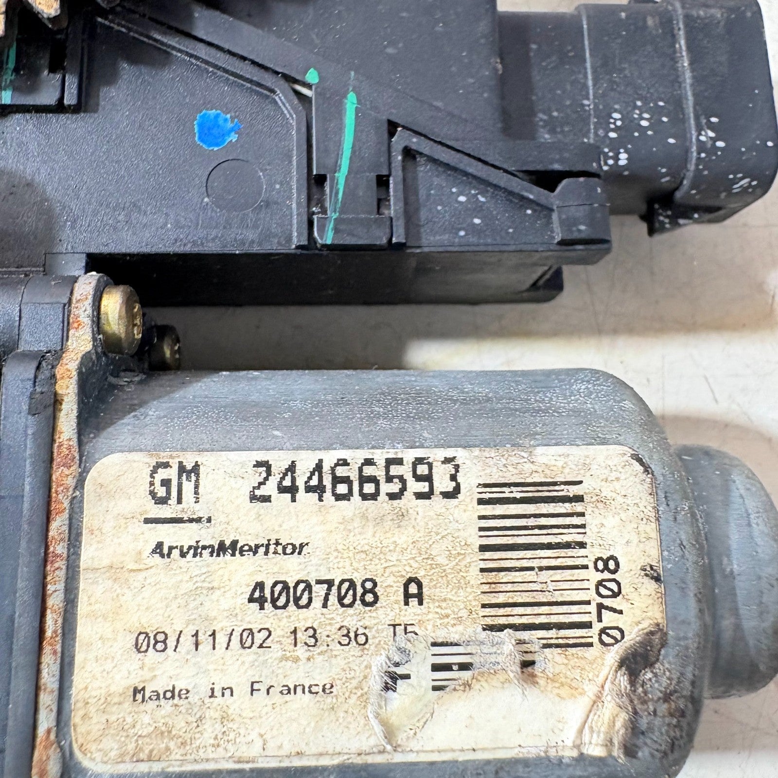 Vauxhall/Opel Corsa C 2000-2006 Front Left Window Regulator Motor 24466593