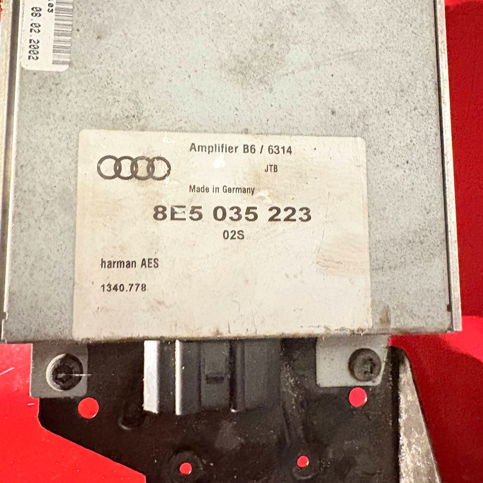 AUDI A4 B6 HARMAN SOUND STEREO SPEAKER AMPLIFIER 8E5035223 8E5 035 223