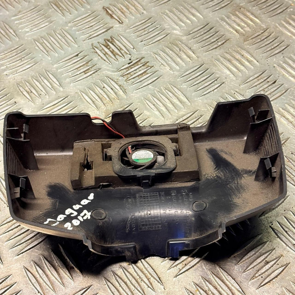 2017 JAGUAR XE BLACK FRONT UPPER REAR VIEW MIRROR TRIM COVER BLACK
