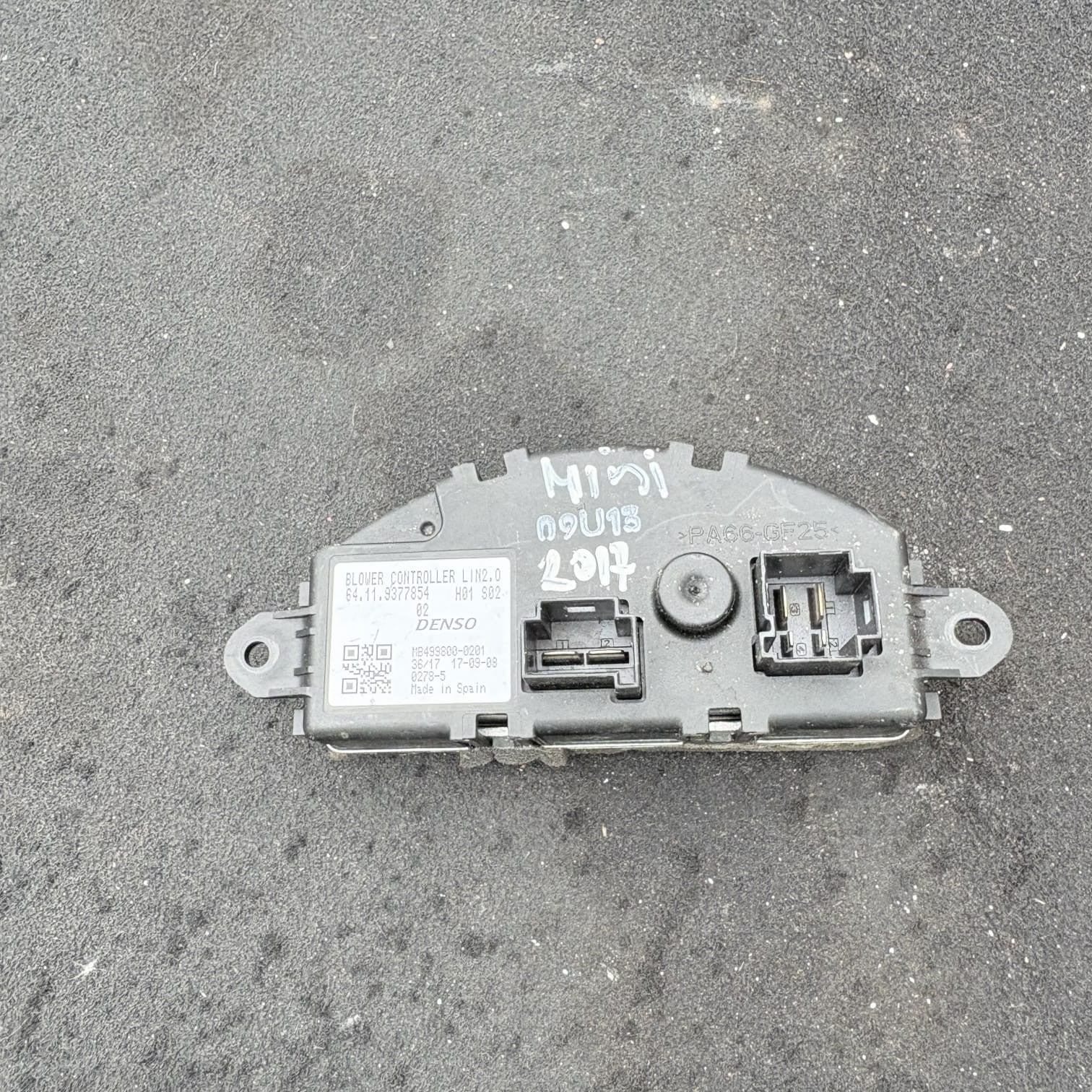 Mini Hatch F56 F55 F57 2014-2021 Heater Blower Motor Resistor 64119377854