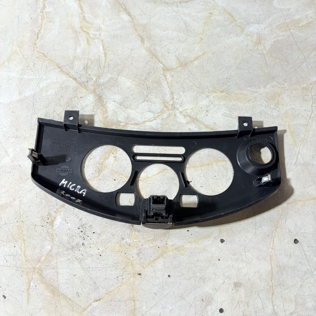 Nissan Micra K12 2003-2010 Heater Control Surround Trim 27570AX100
