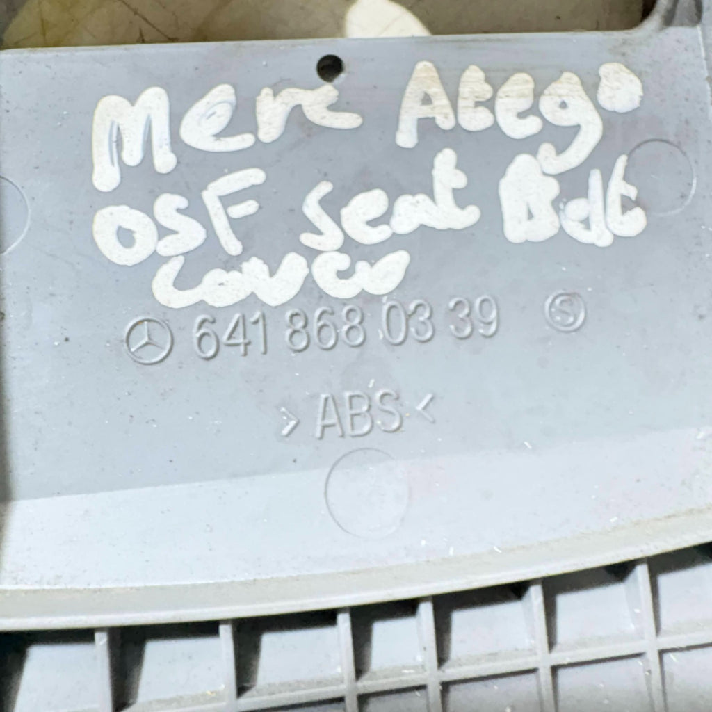 Mercedes-Benz Atego Right Front OSF Seat Belt Trim Cover 6418680339 Grey ABS