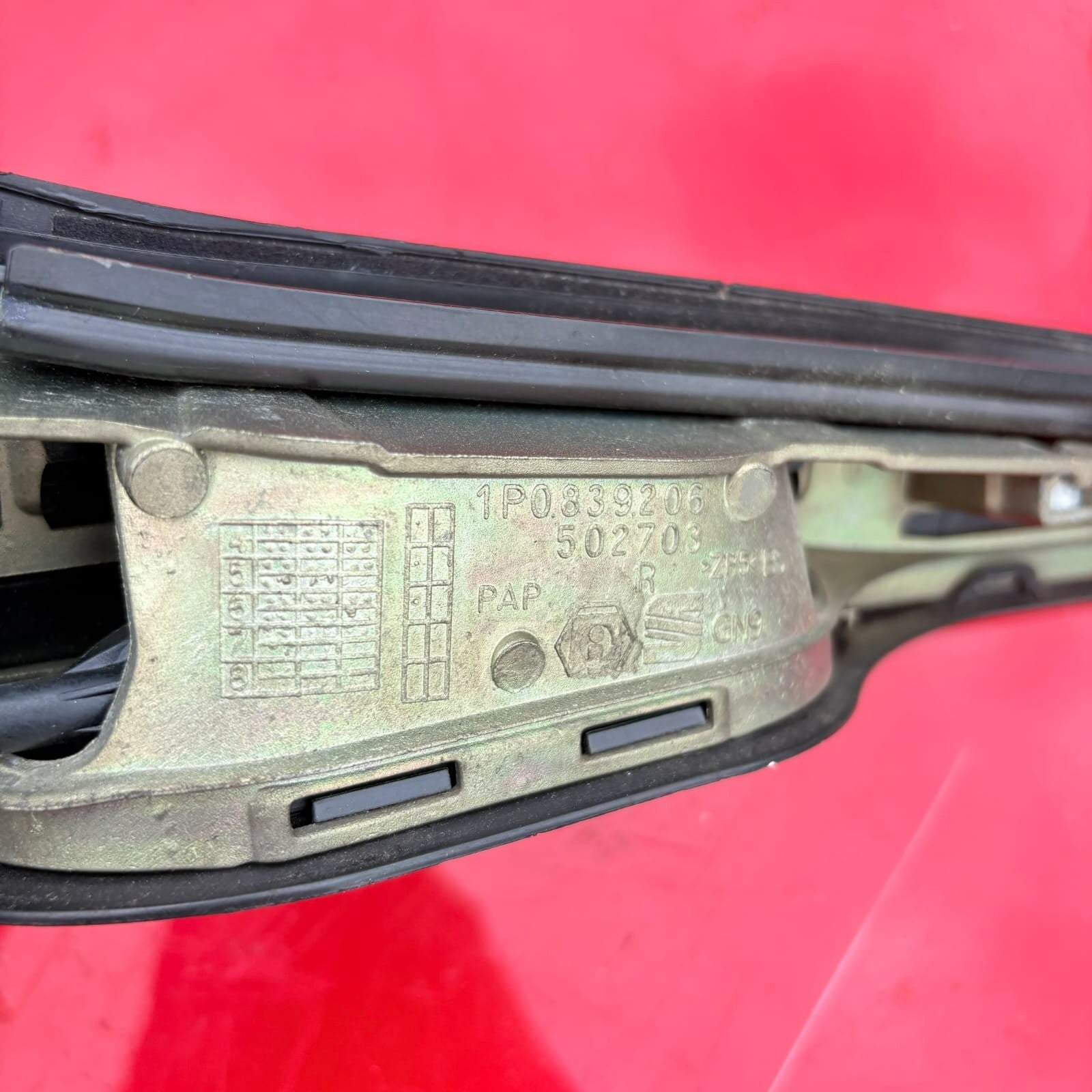 SEAT Leon FR Mk2 2005-2012 Rear Right Exterior Door Handle 1P0839206