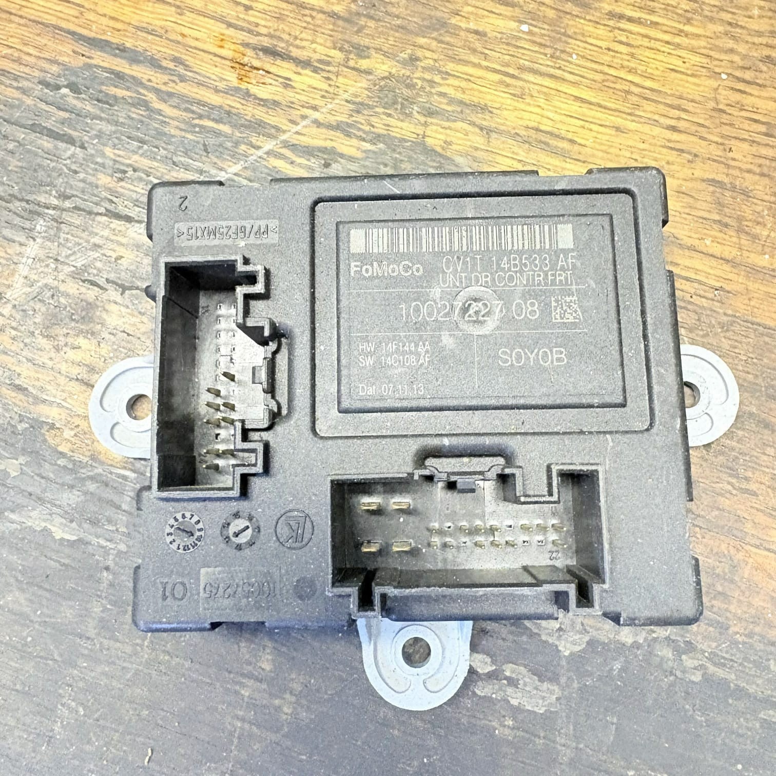JAGUAR XF X250 ECU PASSENGER FRONT BH4214D620AA 2013 10057889 NSF