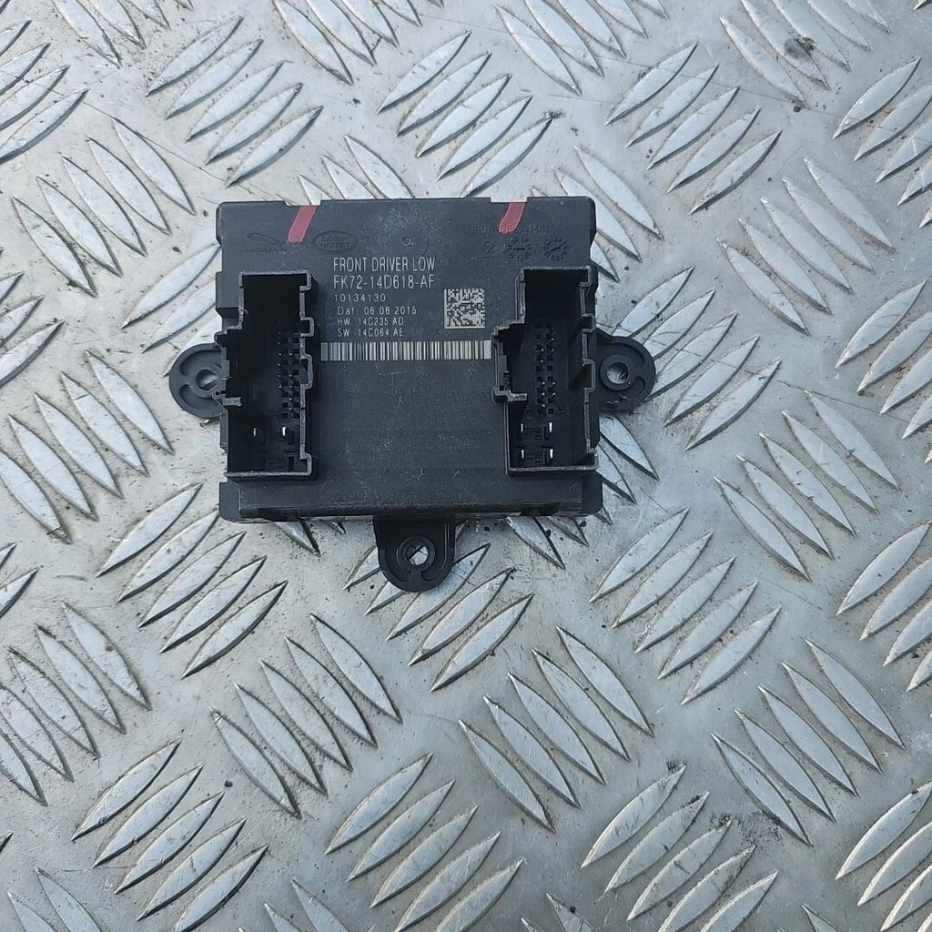 JAGUAR XE DOOR CONTROL MODULE ECU FRONT RIGHT DRIVER SIDE FK7214D618AF X760 2016
