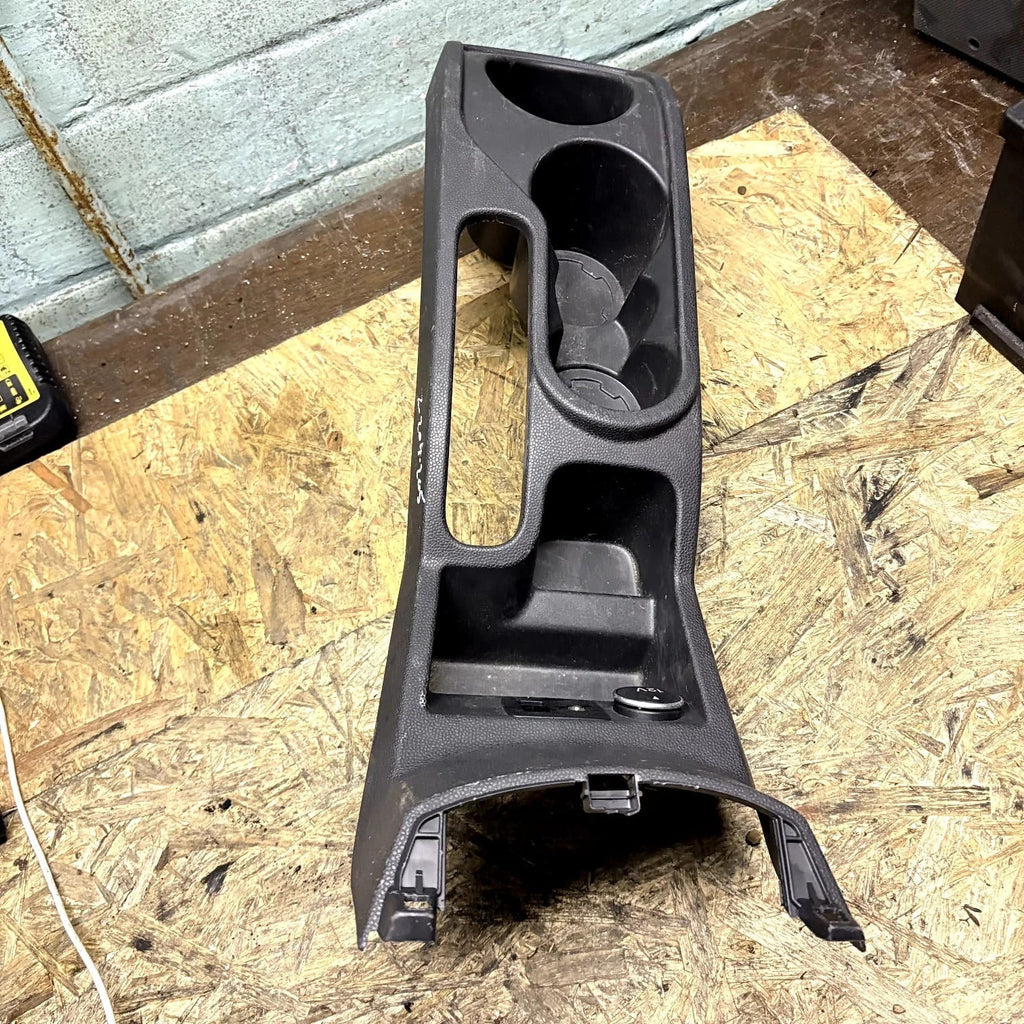 Ford EcoSport 2016 Mk1 RHD Centre Console Cup Holder Surround Black 12V Socket