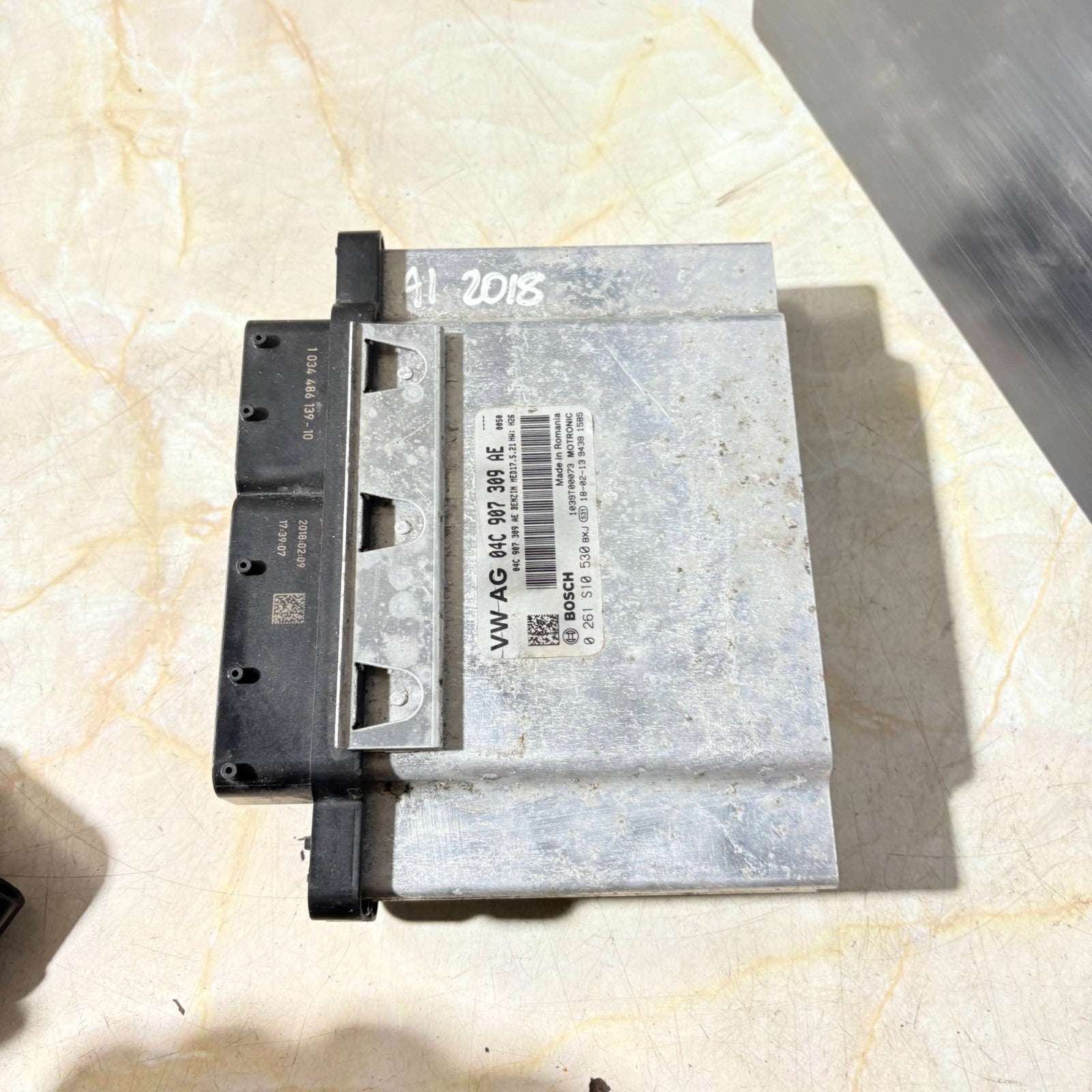 Audi A1 2010-2018 Engine Control Module ECU 04C907309AE 1.0 1.2 TFSI