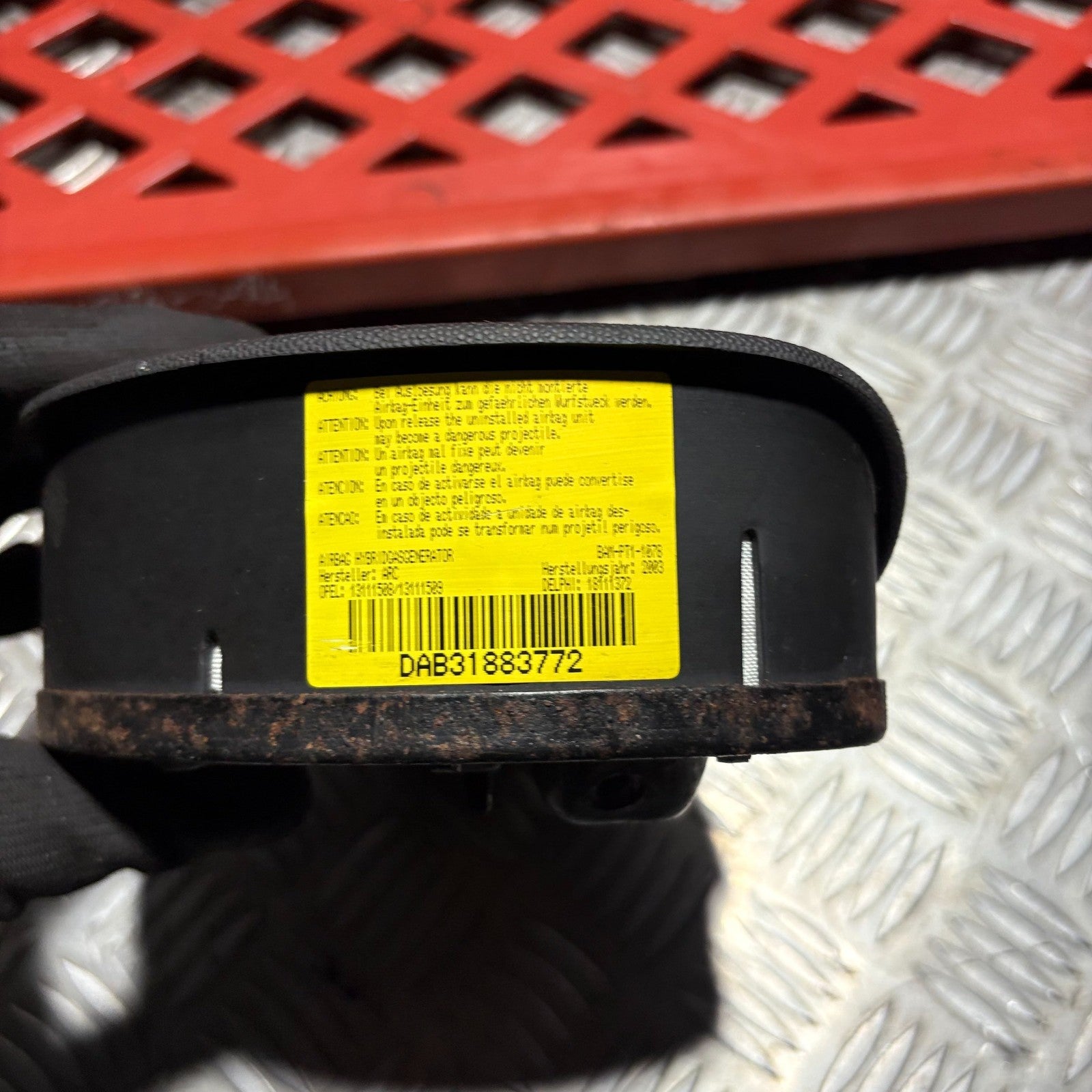Vauxhall Combo 2001-2006 Steering Wheel SRS Bag DAB31883772
