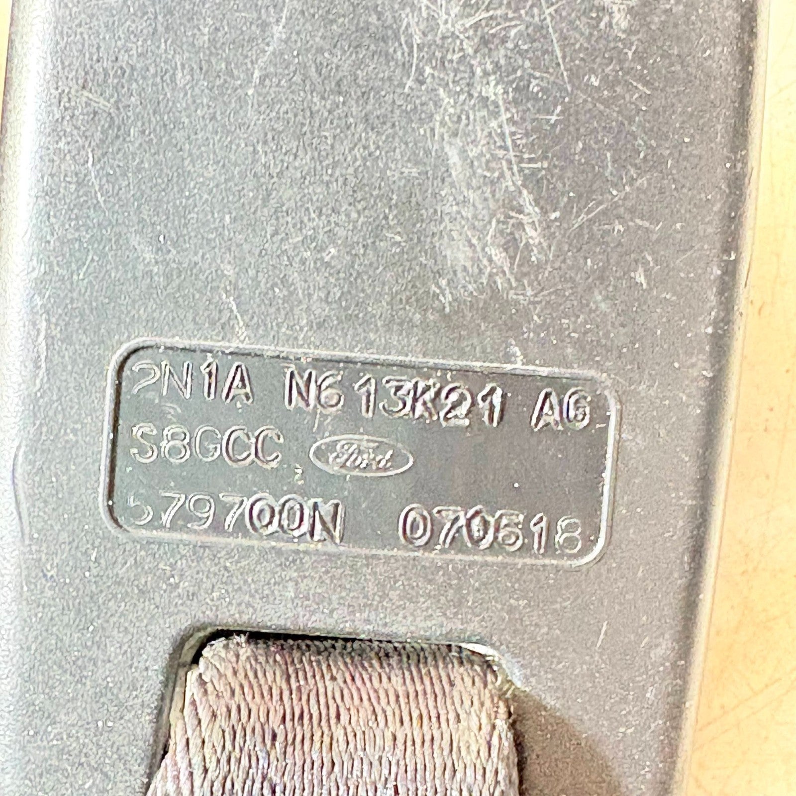 FORD FUSION MK1 REAR DOUBLE SEAT BELT BUCKLE PAIR 2N1A-N613K21-AG 2007