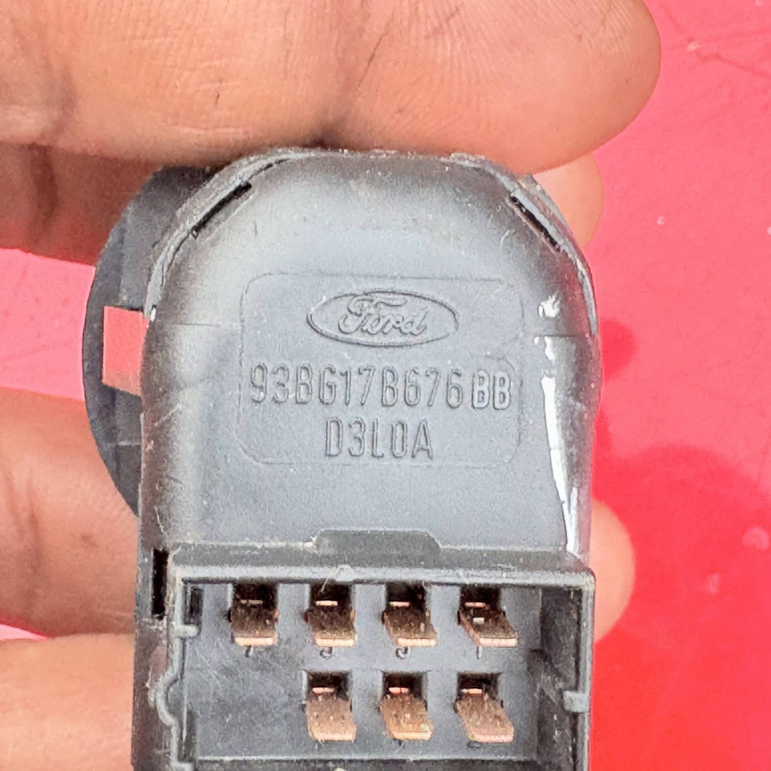 FORD FIESTA MK6 2001 ELECTRIC WING MIRROR ADJUST SWITCH BUTTON DIAL 93BG17B676BA