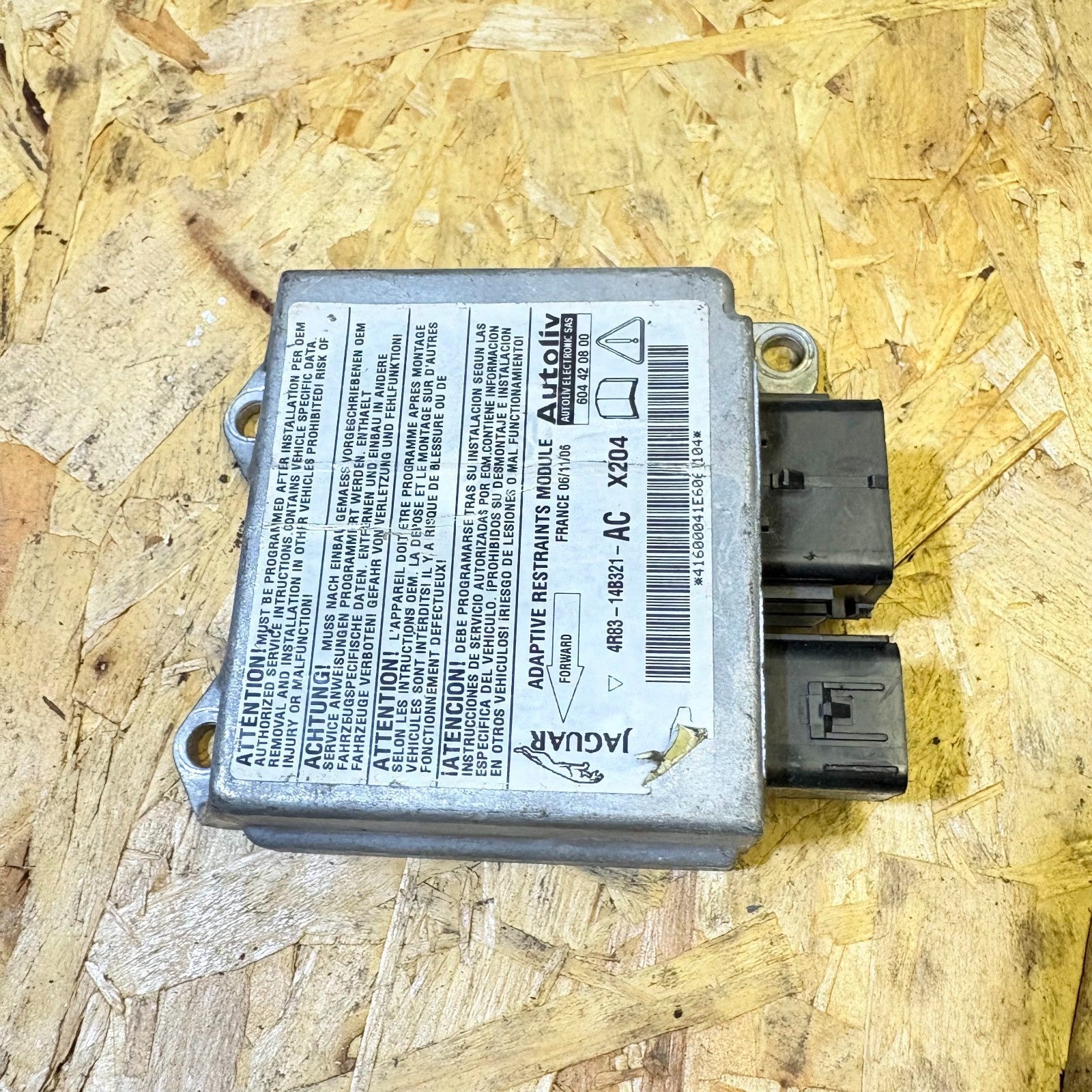 Jaguar S-Type 1999-2007 Adaptive Restraint Control Module 4R83-14B321-AC
